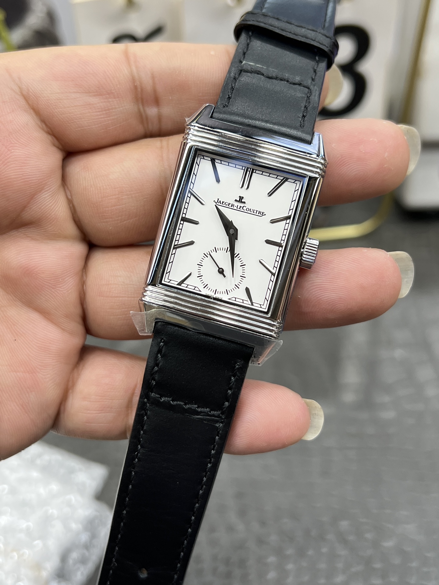 Jaeger-LeCoultre Reverso Classic Manual Wind Watch, Leather Strap, 49mm 3 i1754227945705 2918 0 2