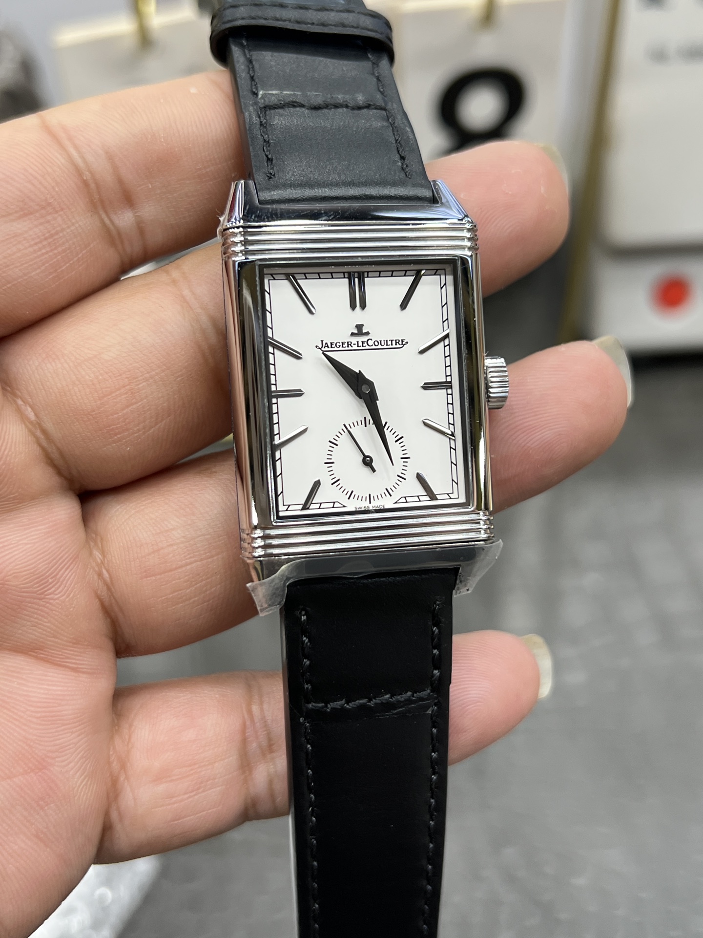 Jaeger-LeCoultre Reverso Classic Manual Wind Watch, Leather Strap, 49mm 4 i1754227947456 9553 0 3