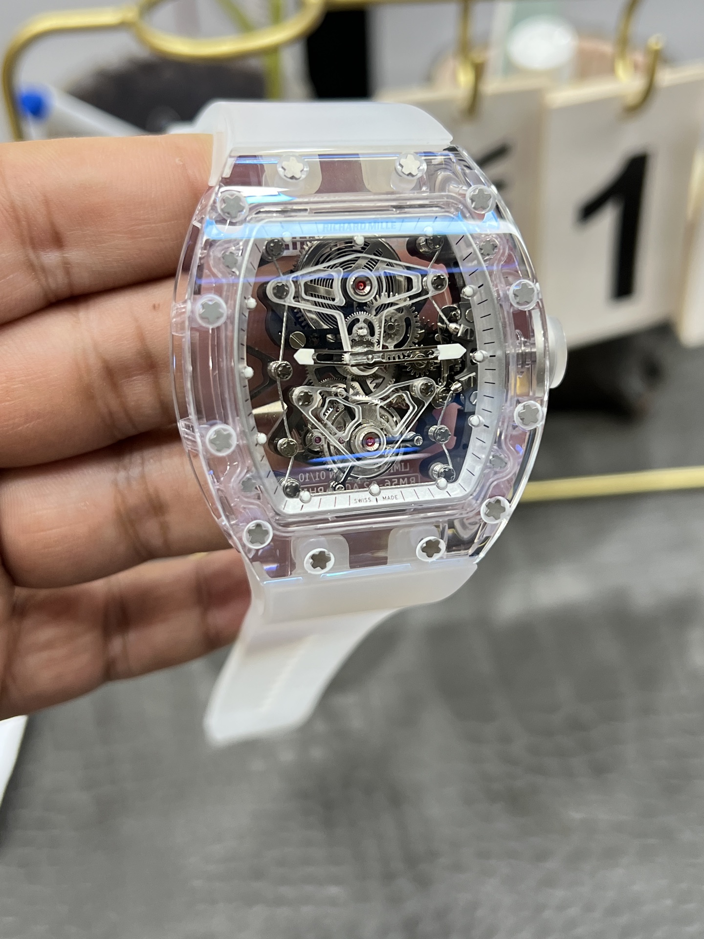 리차드밀 RM 56-02 리미티드 에디션 투르비용 남성 시계 레플리카 44849 Richard Mille 이미지 4