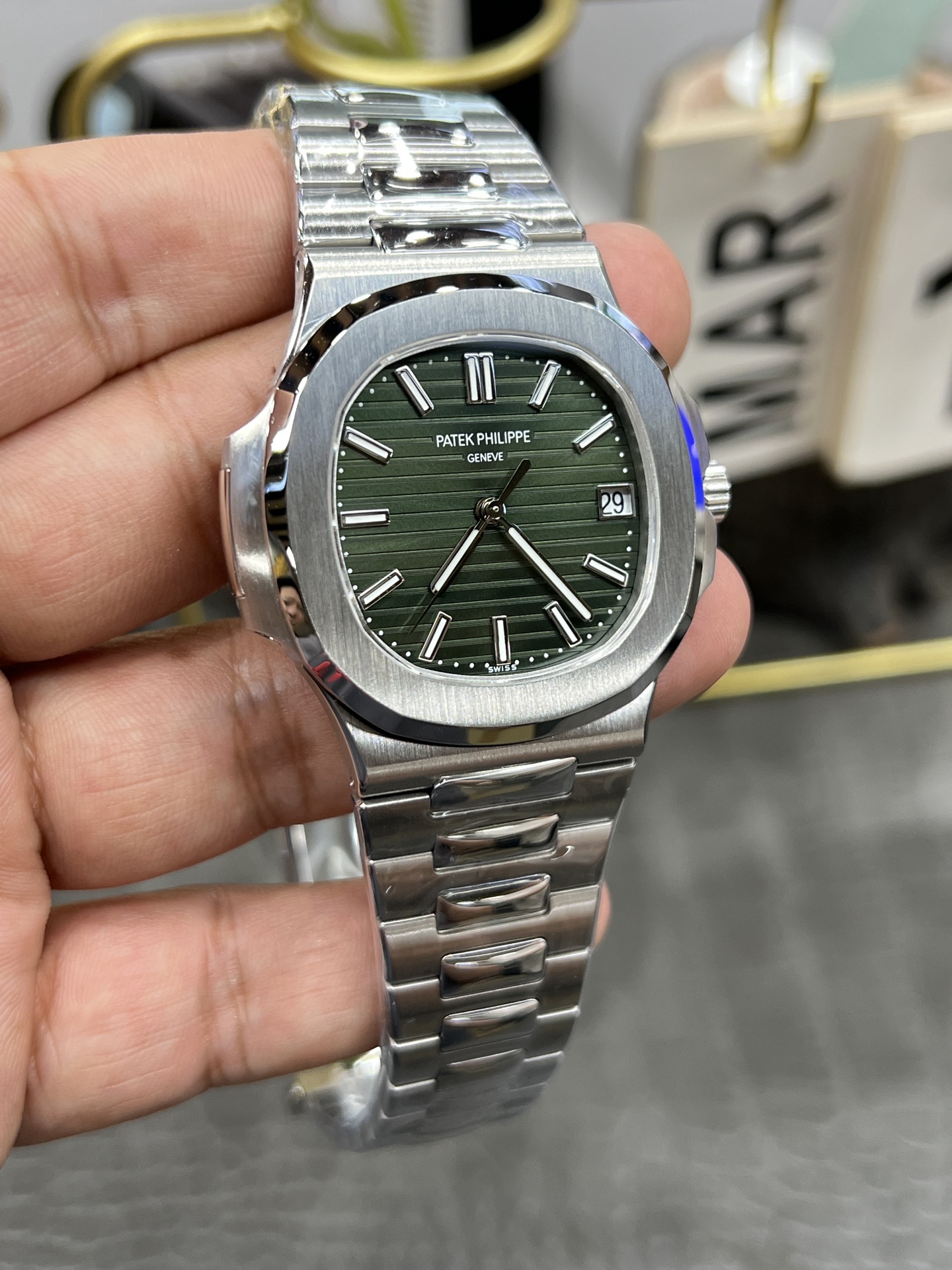 파텍필립 노틸러스 5711 다이아 자동 레플리카 43969 Patek Philippe 이미지 3