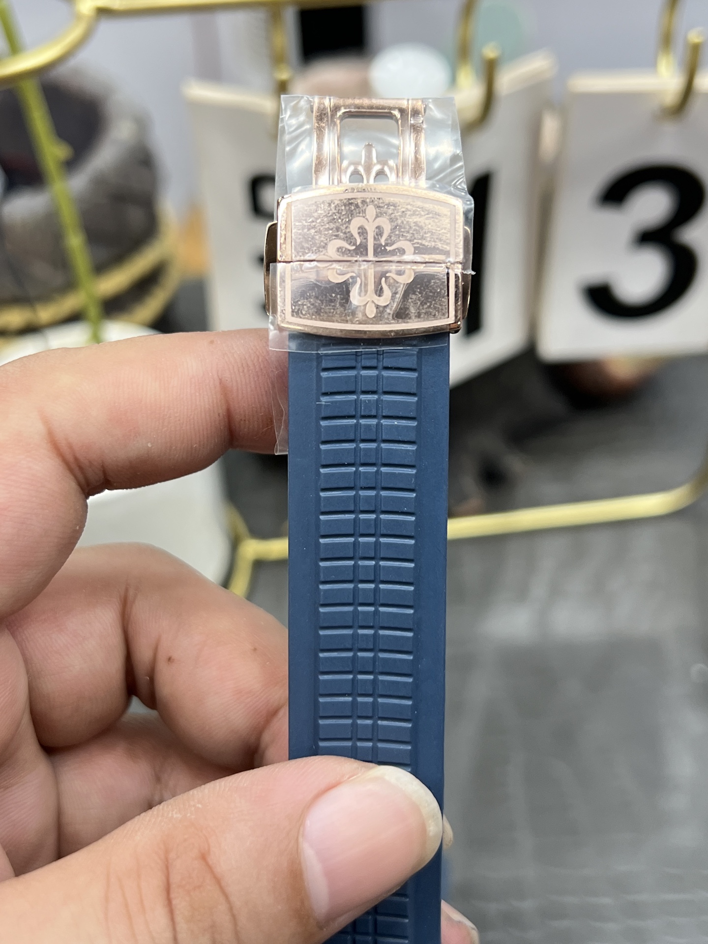 파텍필립 아쿠아넛 5261 R 다이아 자동 블루 다이얼 로즈골드 3 K 공장 레플리카 43970 Patek Philippe 이미지 8