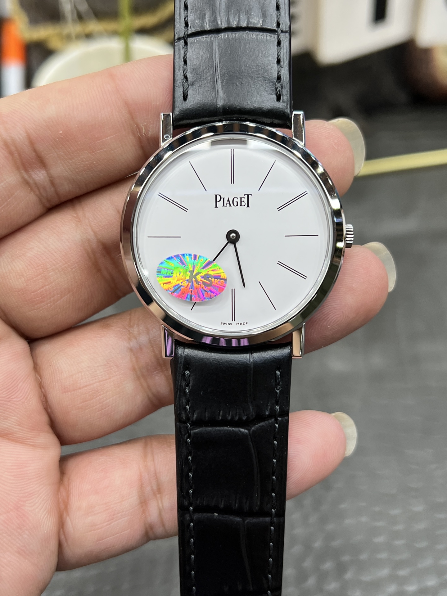 피아제 알티플라노 MKS 공장 38mm 초박형 9039 오토매틱 남성 시계 레플리카 45324