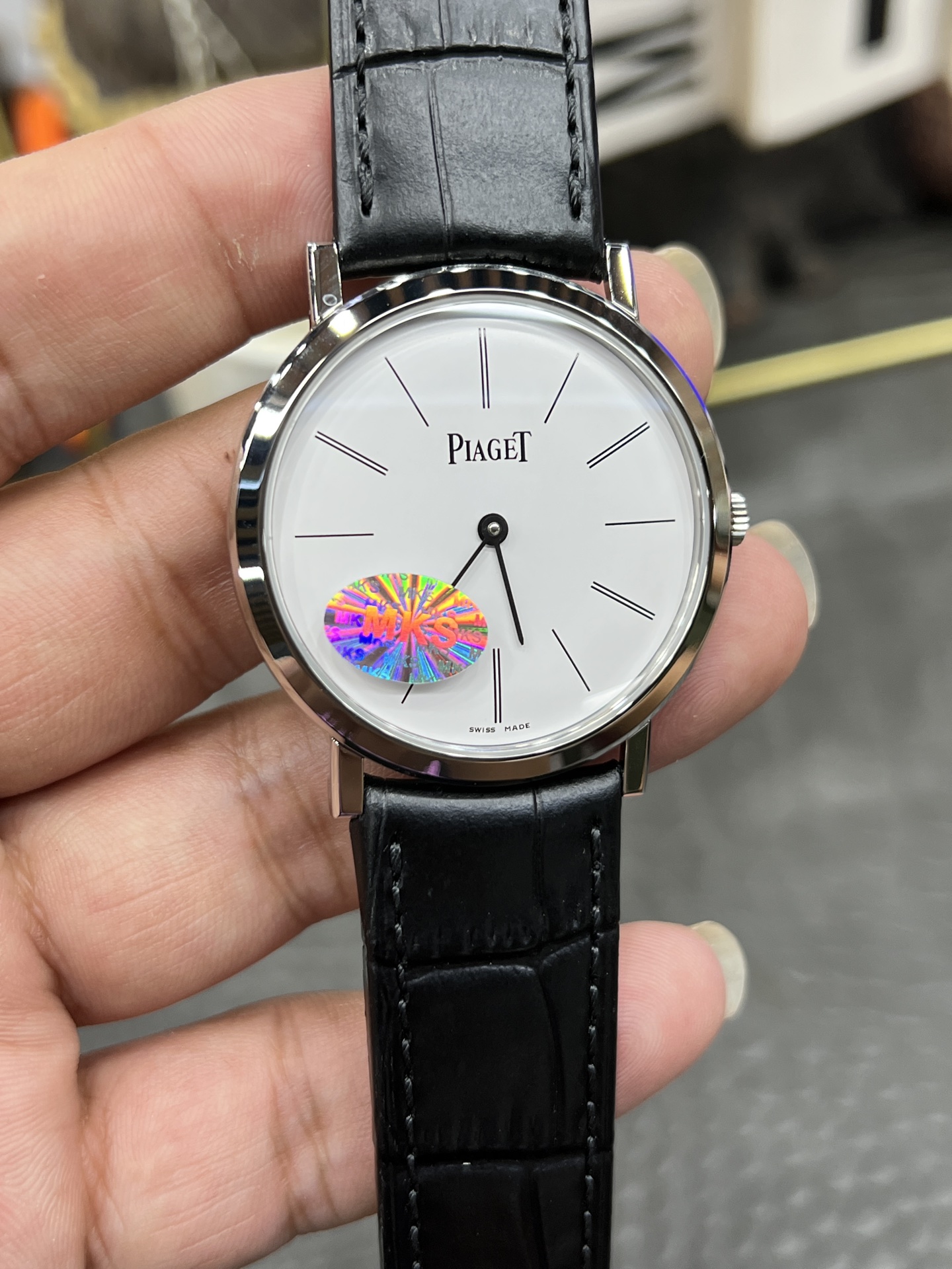 피아제 알티플라노 MKS 공장 초박형 9039 오토매틱 남성 시계 레플리카 45324 Piaget 이미지 4
