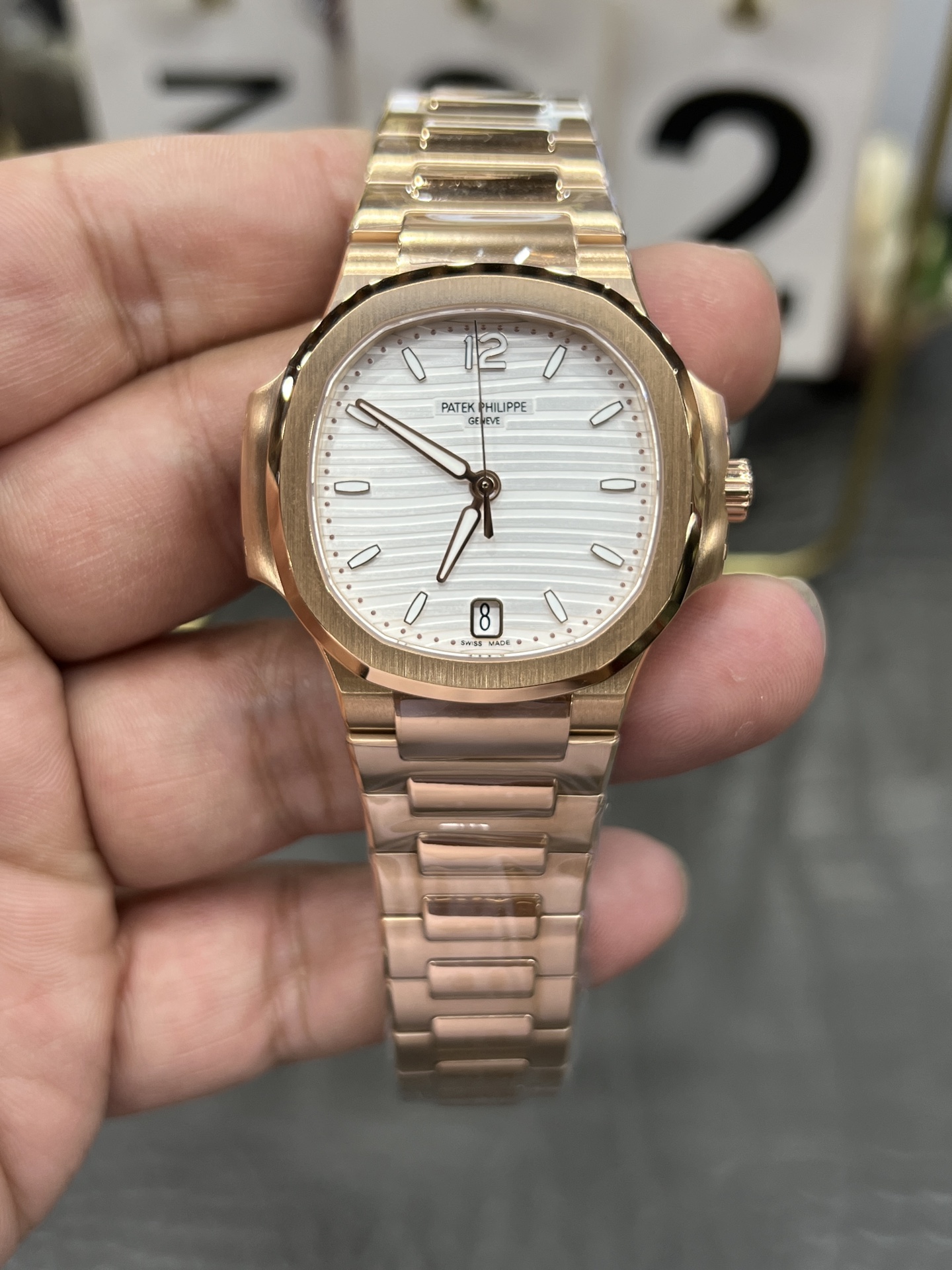 파텍필립 노틸러스 7118 자동 여성용 35.2mm 3K 공장 레플리카 44027