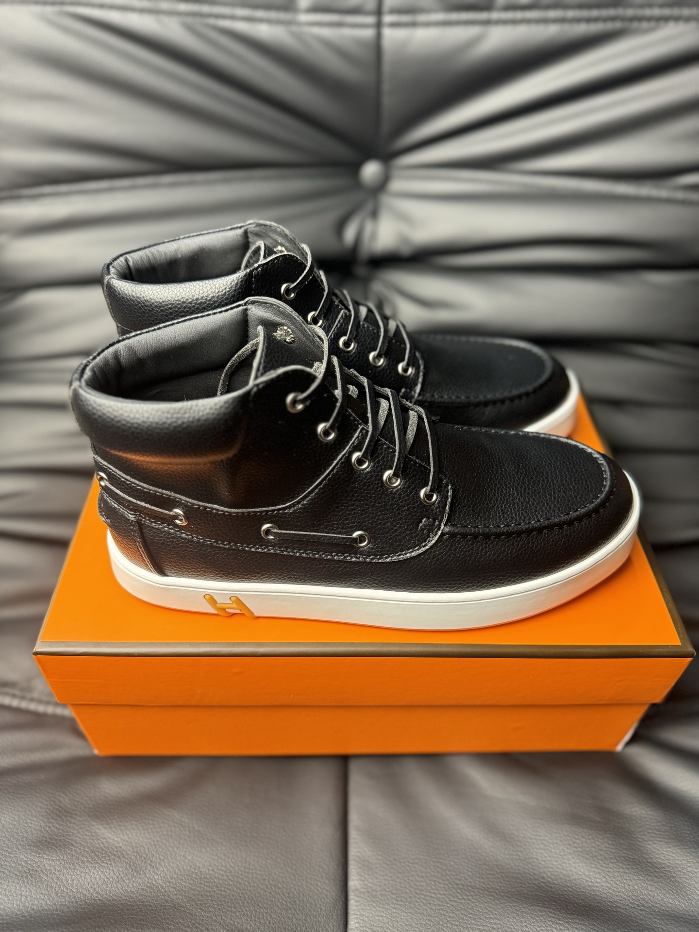 Hermès Haute Couture Classic Luxury Leather Shoe Loafer Shoes Ref 3