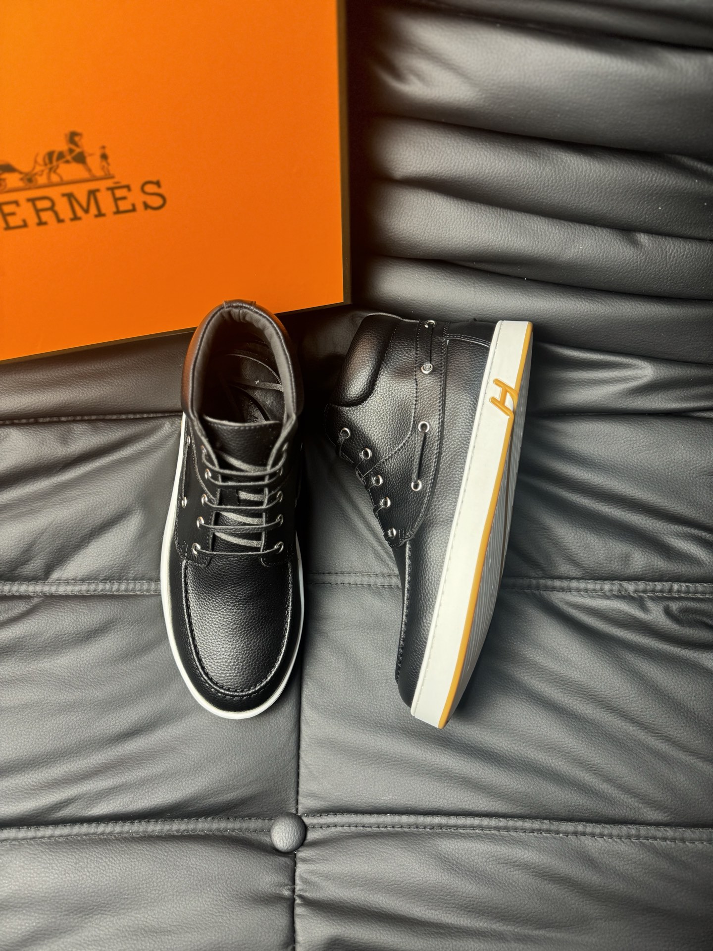 Hermès Haute Couture Classic Luxury Leather Shoe Loafer Shoes Ref 2