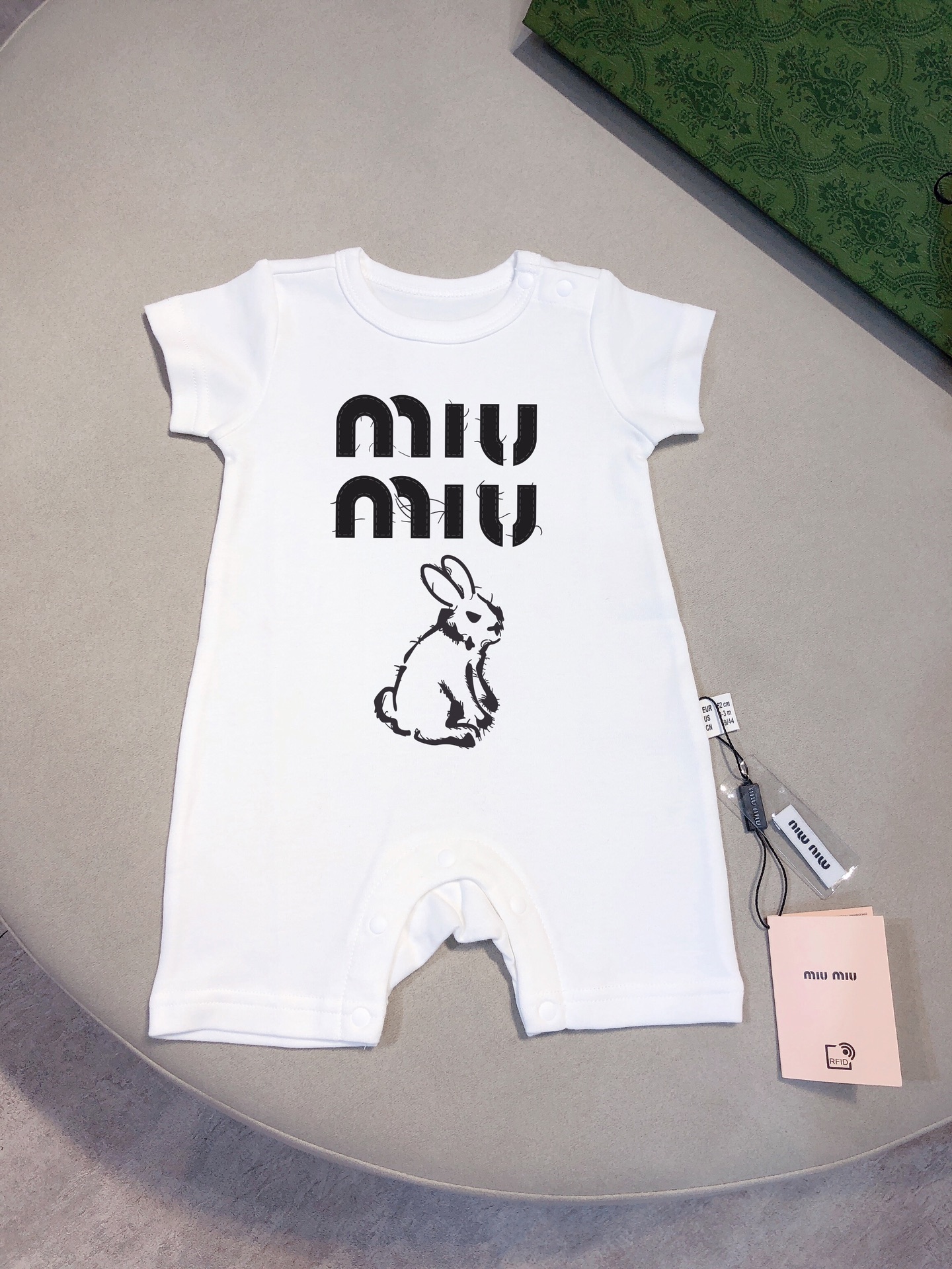 Oferta especial @78 Miu* ¡Nuevo modelo de verano! Mameluco corto de bebé, body de manga corta para niños y niñas 👶 mis…