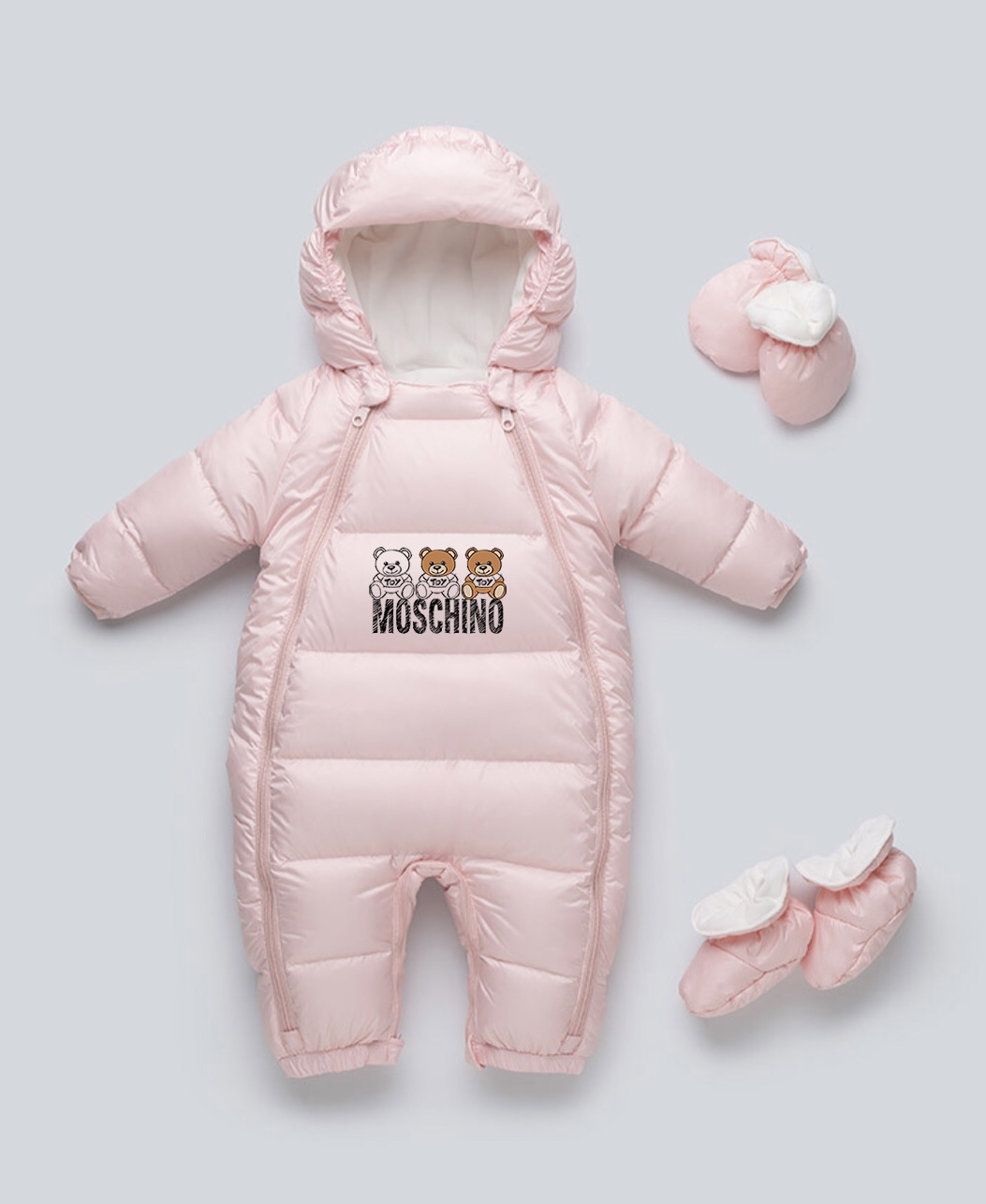 Baby Velvet Letters and Hats Suit with High-Quality Fabric and Warmth