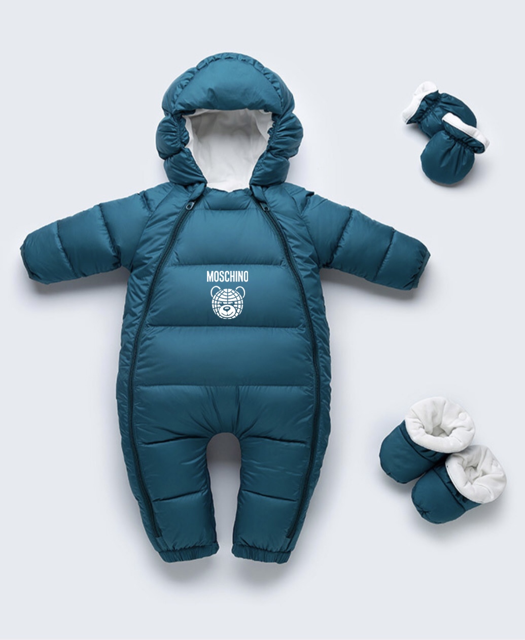 Baby Velvet Letters and Hats Suit with High-Quality Fabric and Warmth - 图片 4