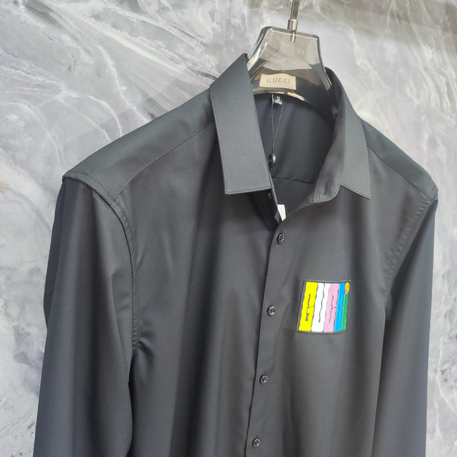 古奇 GUCCI 2026ss新款长袖 衬衫 衬衣，高端版本！专柜定制面料 透气舒适度高，细节无可挑剔，