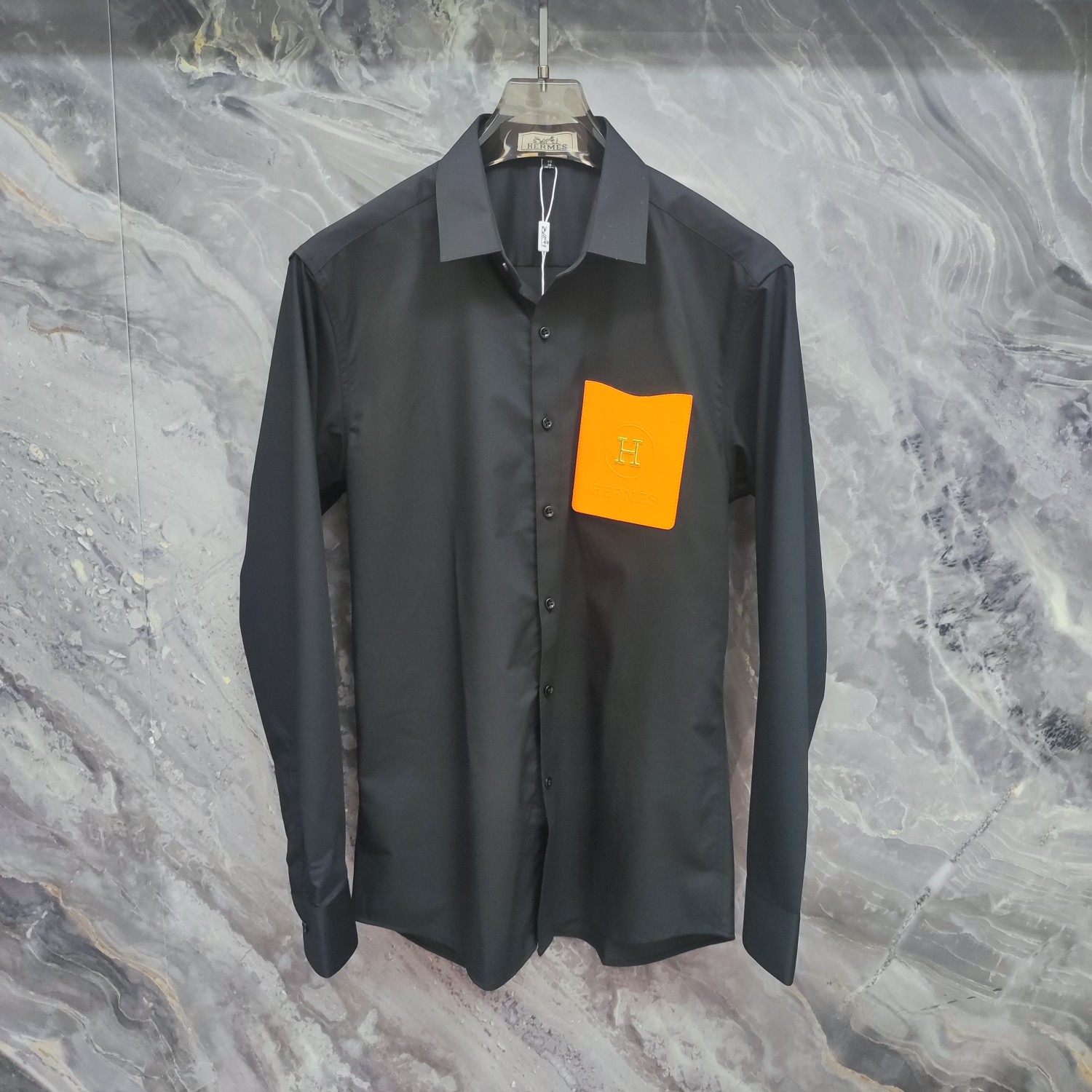   爱马仕 HERMES  2025ss新款长袖 衬衫 衬衣，高端版本！专柜定制面料 透气舒适度高，细节