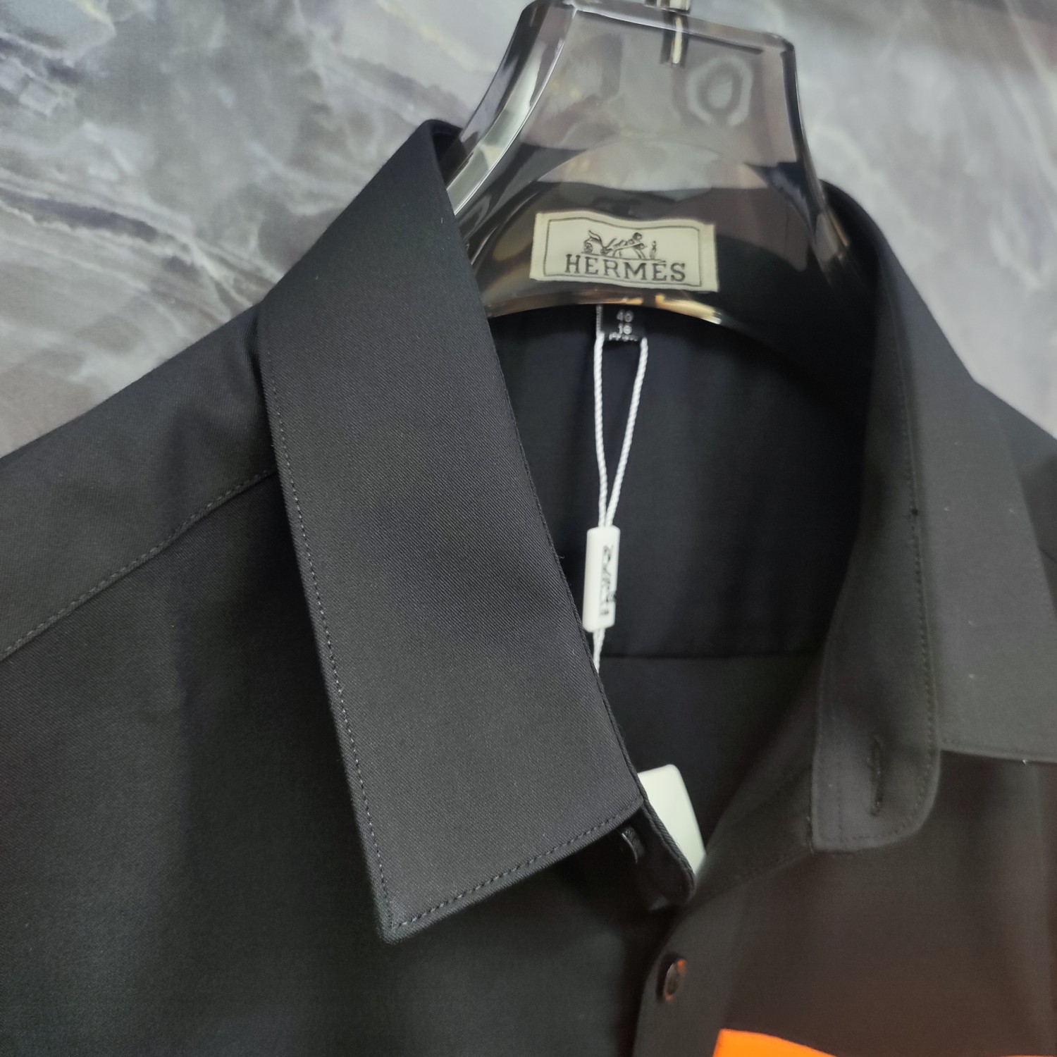   爱马仕 HERMES  2025ss新款长袖 衬衫 衬衣，高端版本！专柜定制面料 透气舒适度高，细节