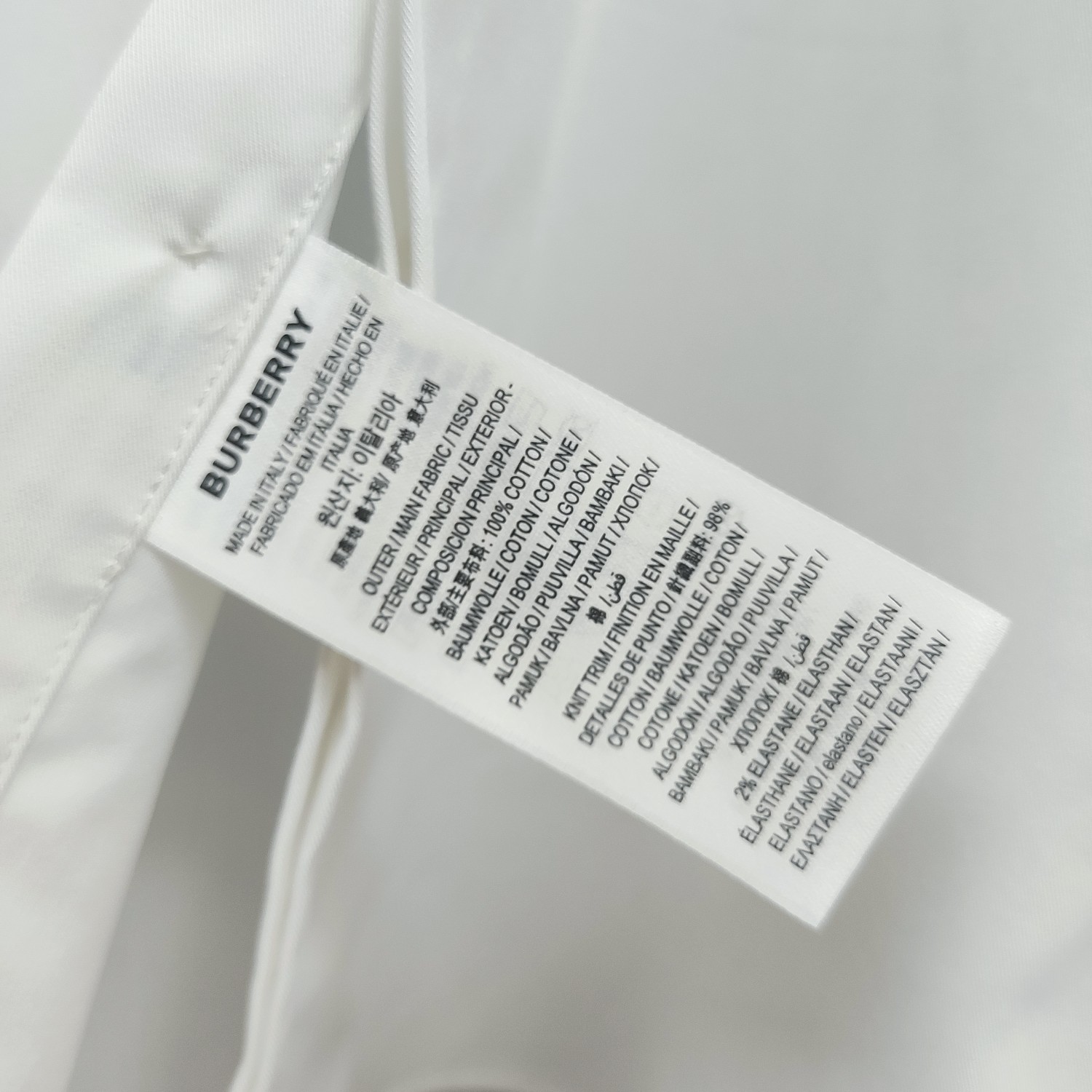 巴宝莉 BURBERRY 2025ss新款长袖 衬衫 衬衣，高端版本！专柜定制面料 透气舒适度高，细节无