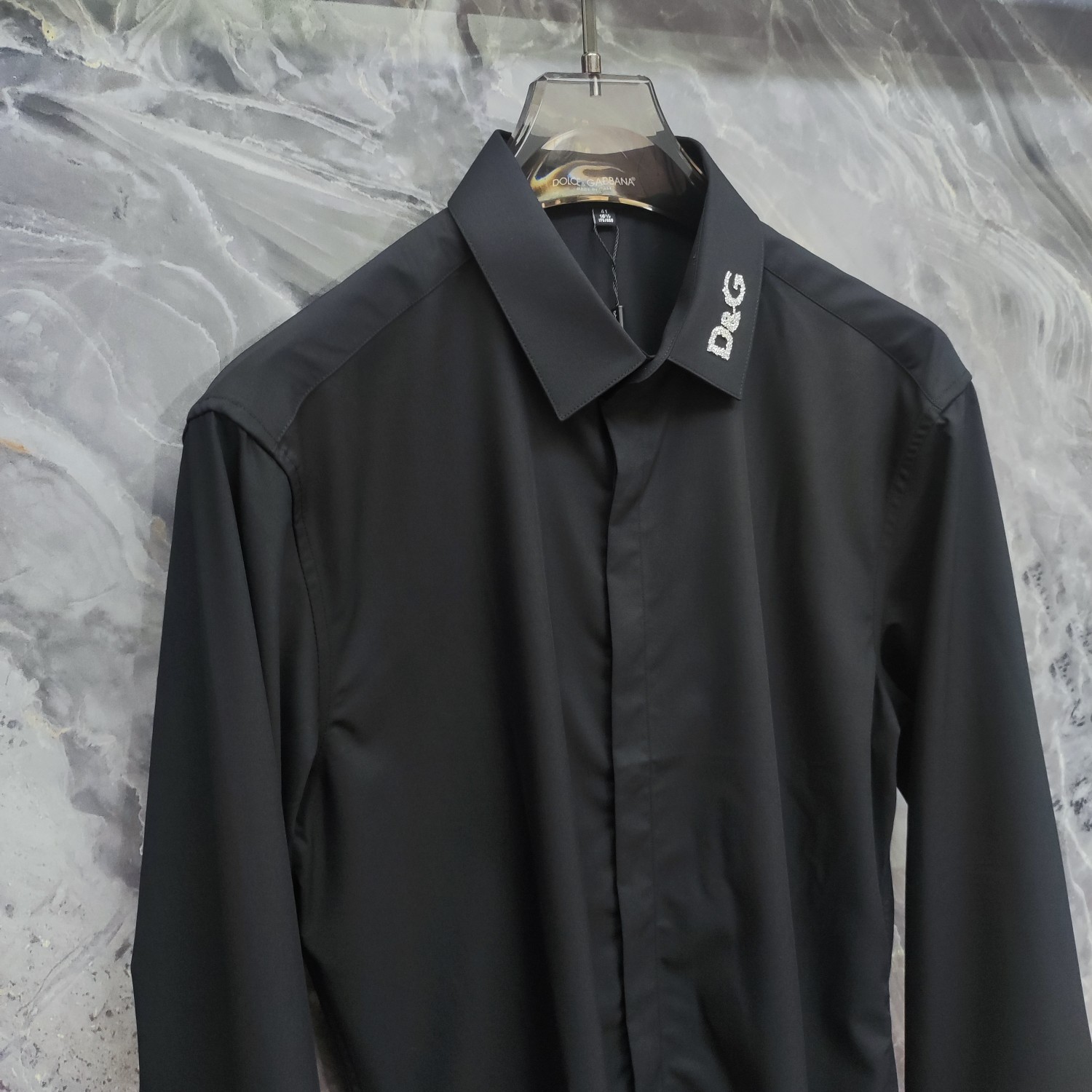 杜嘉班纳 DG 2025ss新款长袖 衬衫 衬衣，高端版本！专柜定制面料 透气舒适度高，细节无可挑剔，品