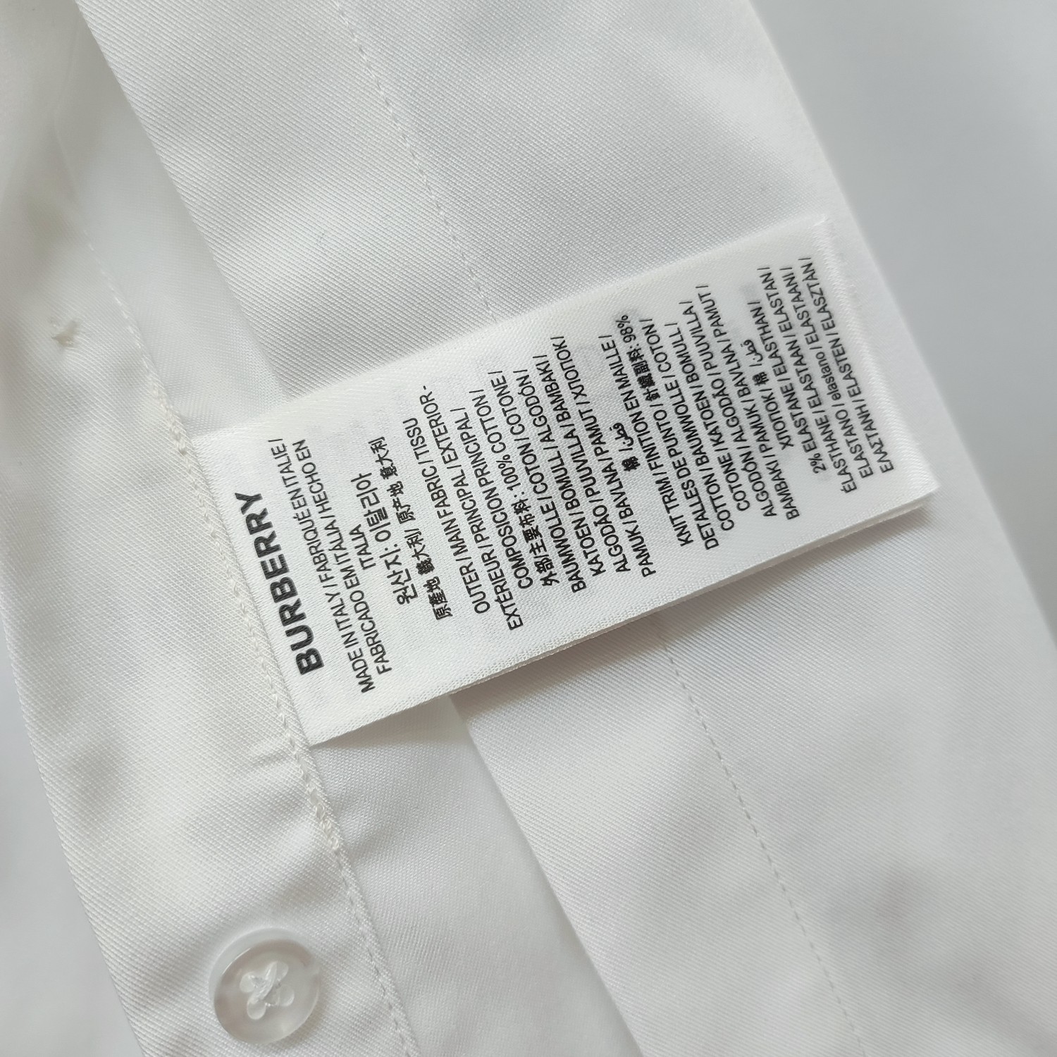   巴宝莉  BURBERRY  2025ss新款长袖 衬衫 衬衣，高端版本！专柜定制面料 透气舒适度高