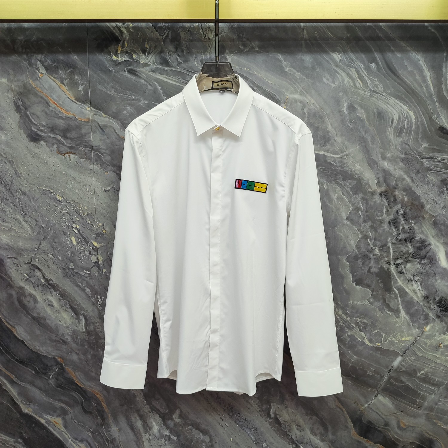    古奇 GUCCI  2025ss新款长袖 衬衫 衬衣，高端版本！专柜定制面料 透气舒适度高，细节无