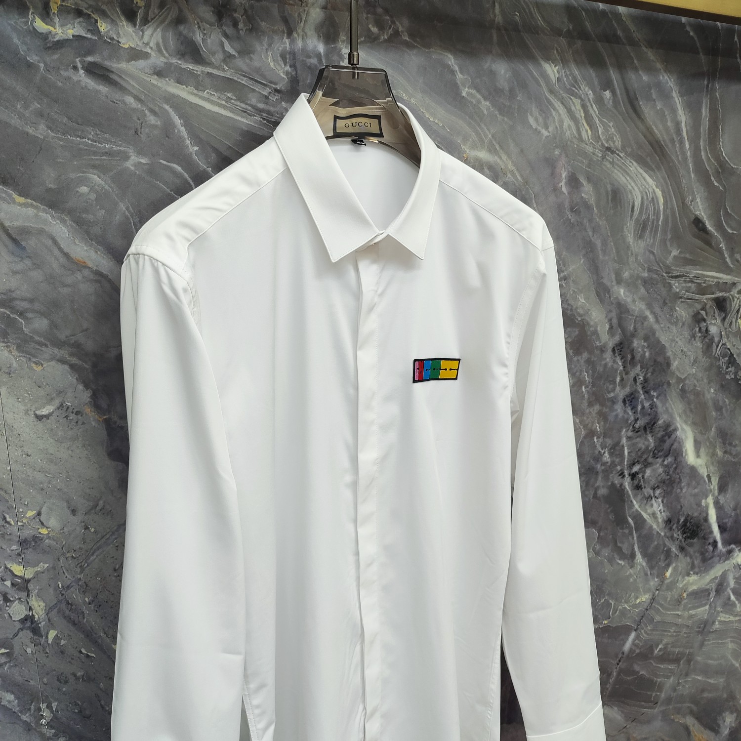    古奇 GUCCI  2025ss新款长袖 衬衫 衬衣，高端版本！专柜定制面料 透气舒适度高，细节无