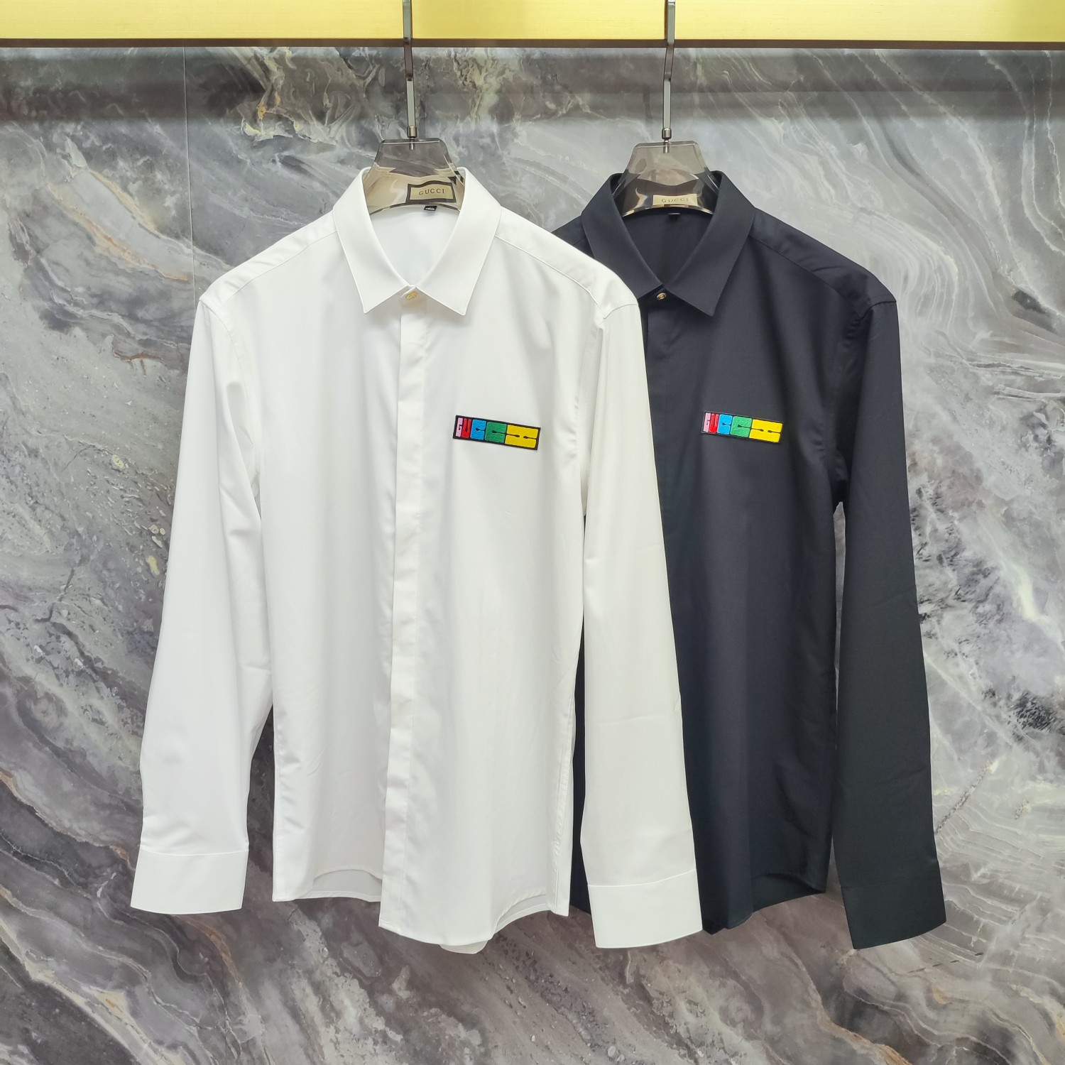    古奇 GUCCI  2025ss新款长袖 衬衫 衬衣，高端版本！专柜定制面料 透气舒适度高，细节无