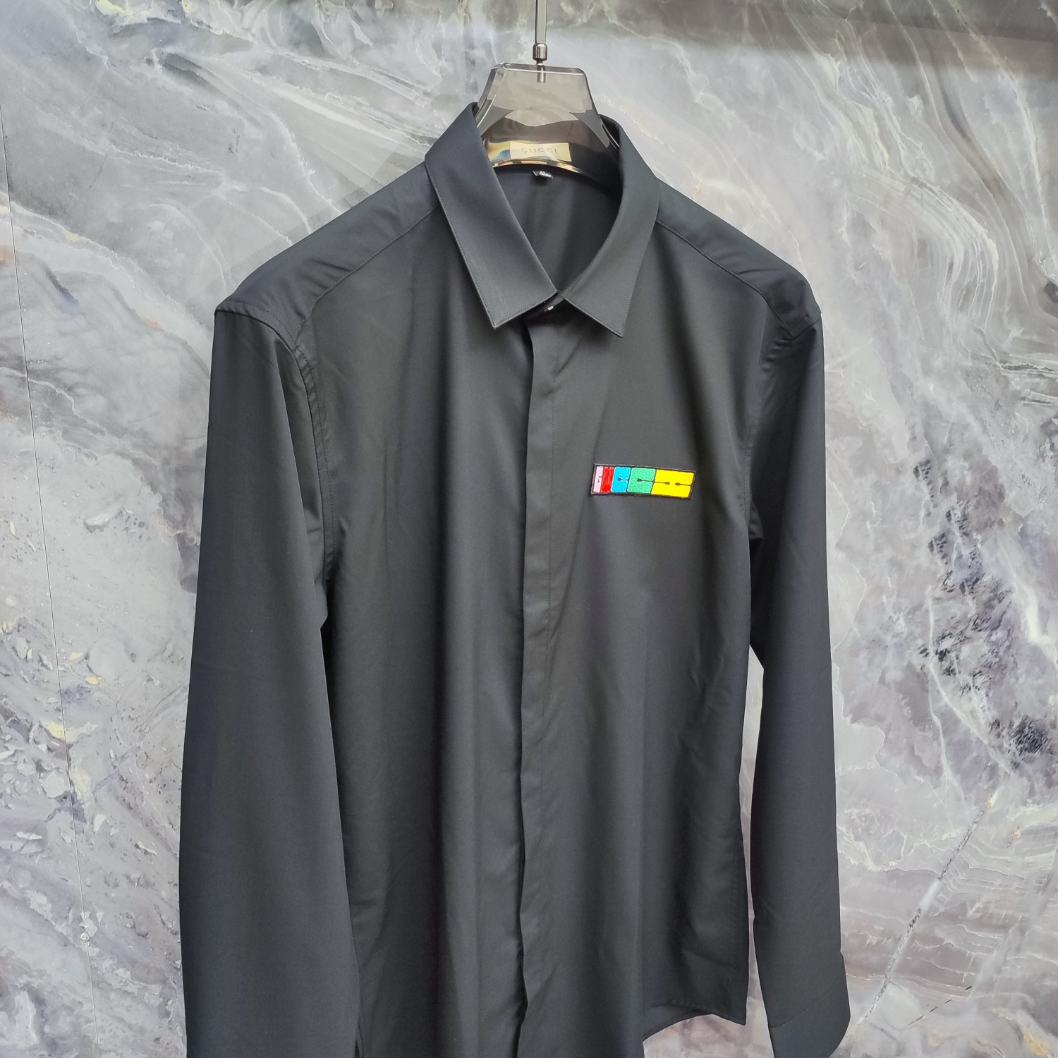    古奇 GUCCI  2025ss新款长袖 衬衫 衬衣，高端版本！专柜定制面料 透气舒适度高，细节无