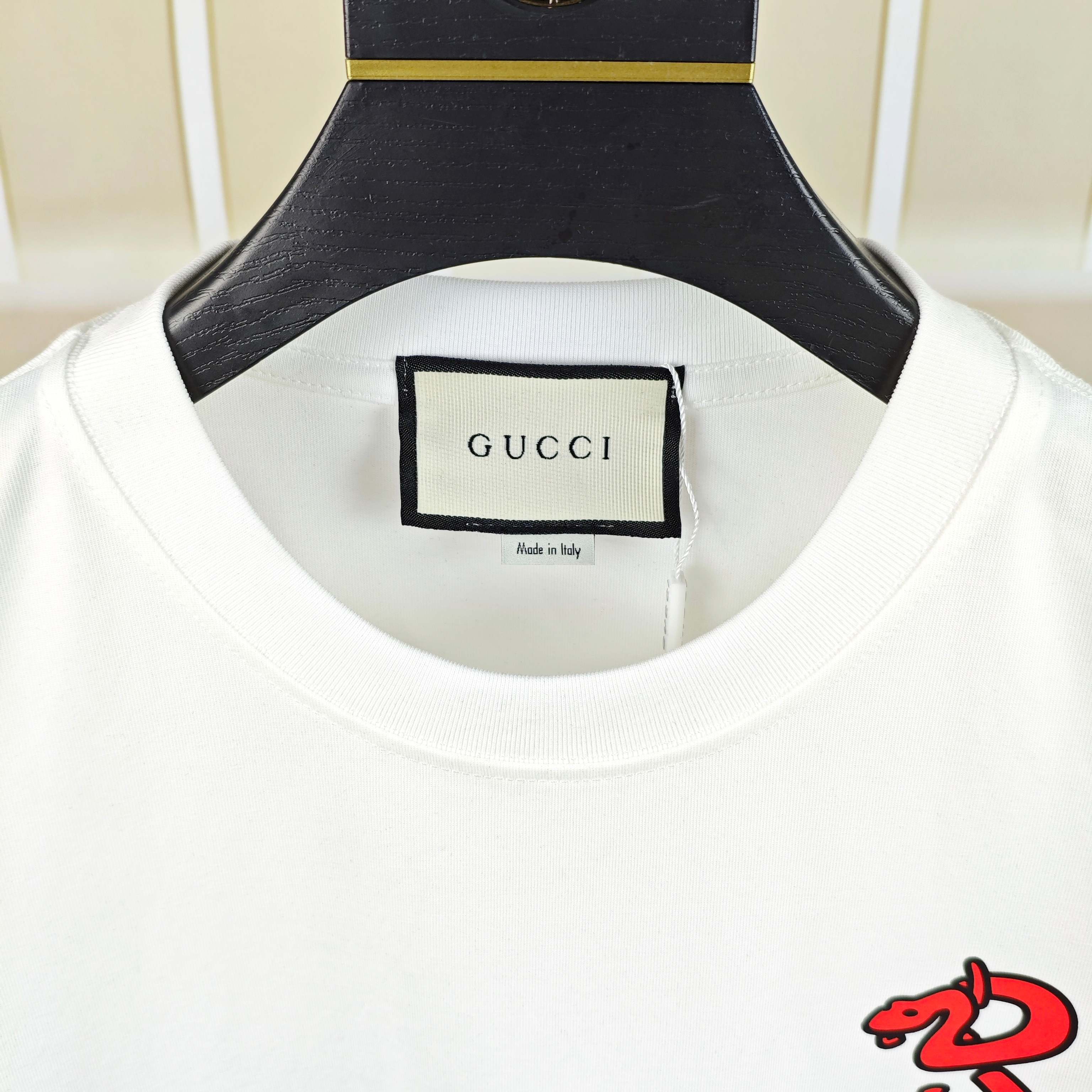  G*cci 古奇 2025原单男士圆领短袖T恤 独家专供春夏新款 专柜同步售卖 高端品质 高版本 OS