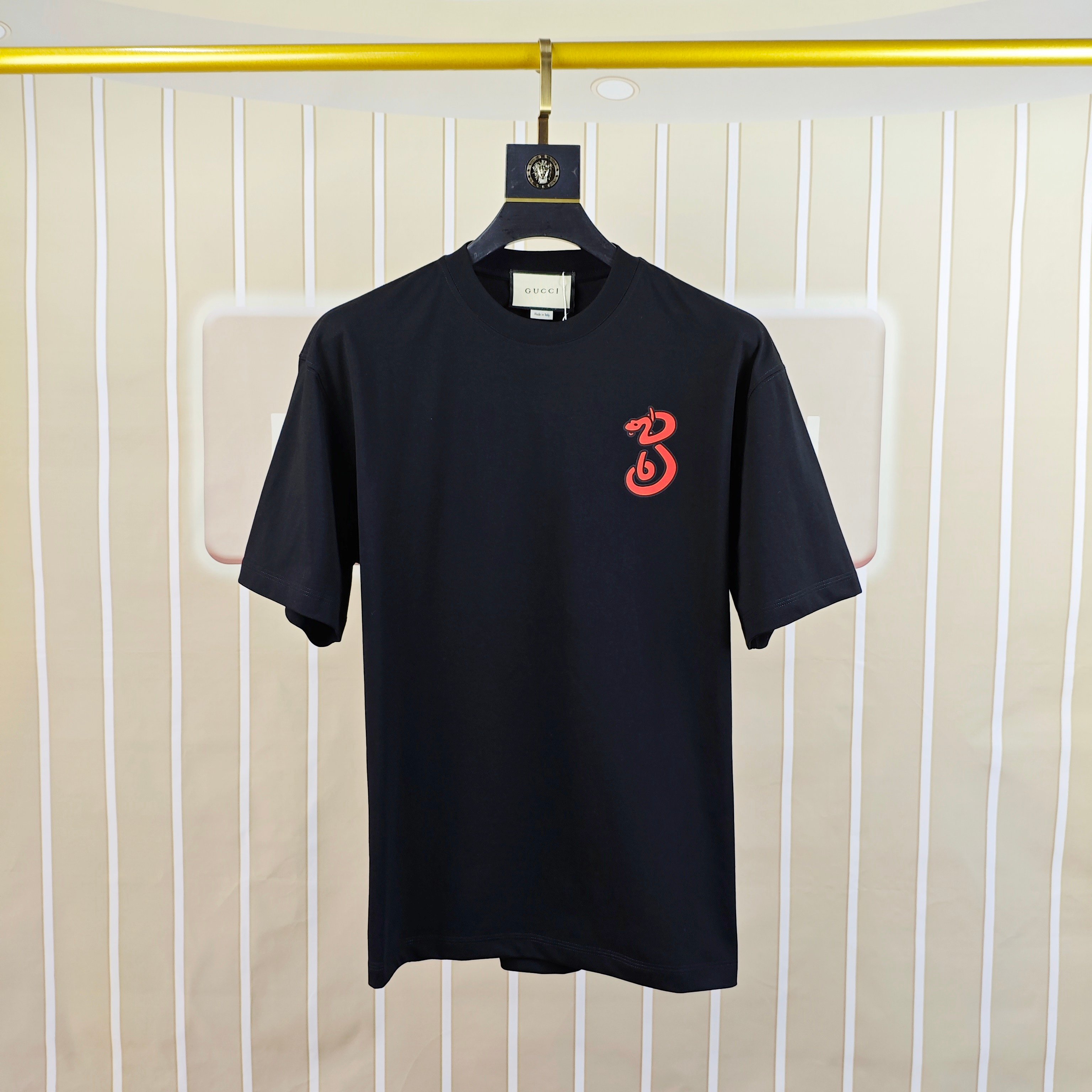  G*cci 古奇 2025原单男士圆领短袖T恤 独家专供春夏新款 专柜同步售卖 高端品质 高版本 OS