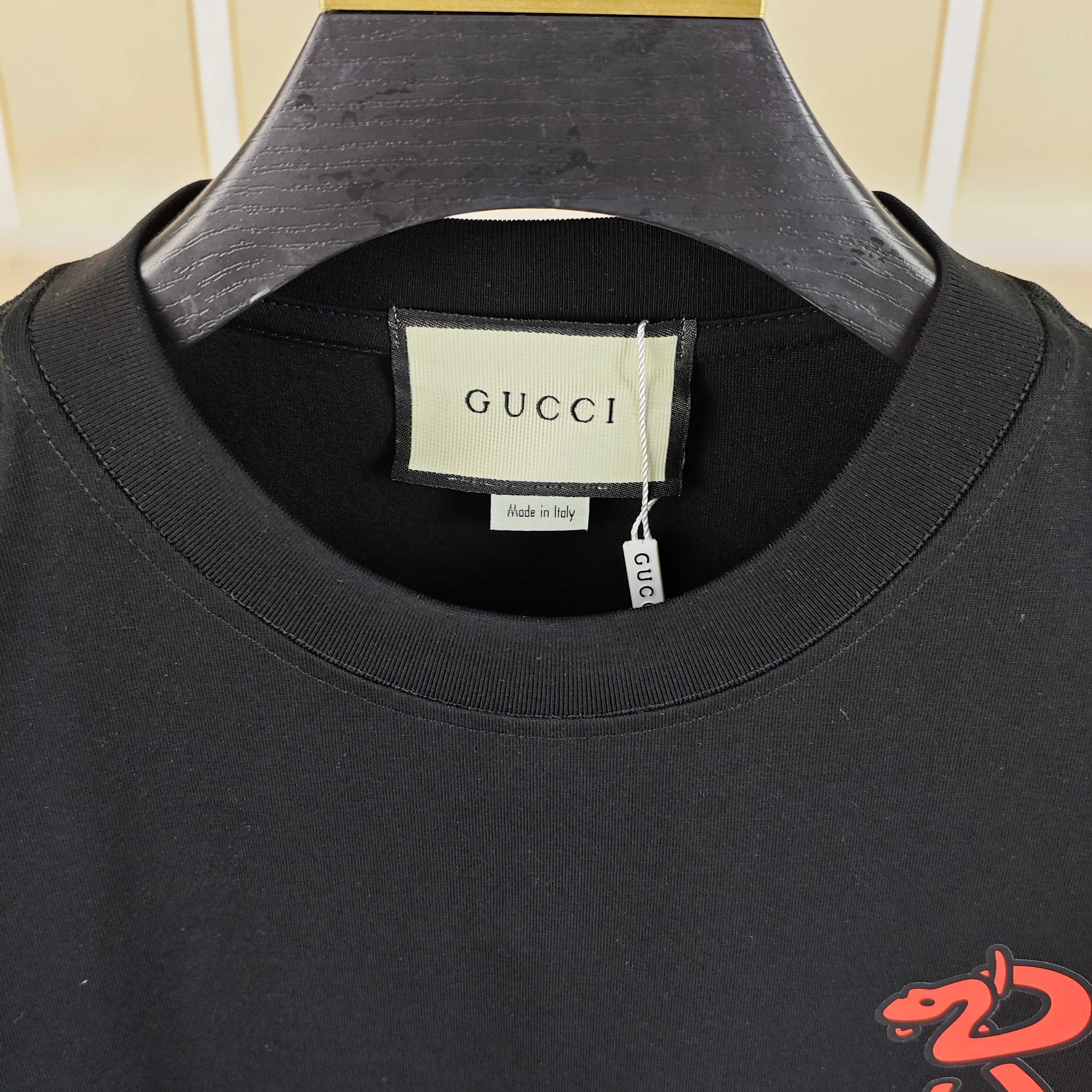  G*cci 古奇 2025原单男士圆领短袖T恤 独家专供春夏新款 专柜同步售卖 高端品质 高版本 OS