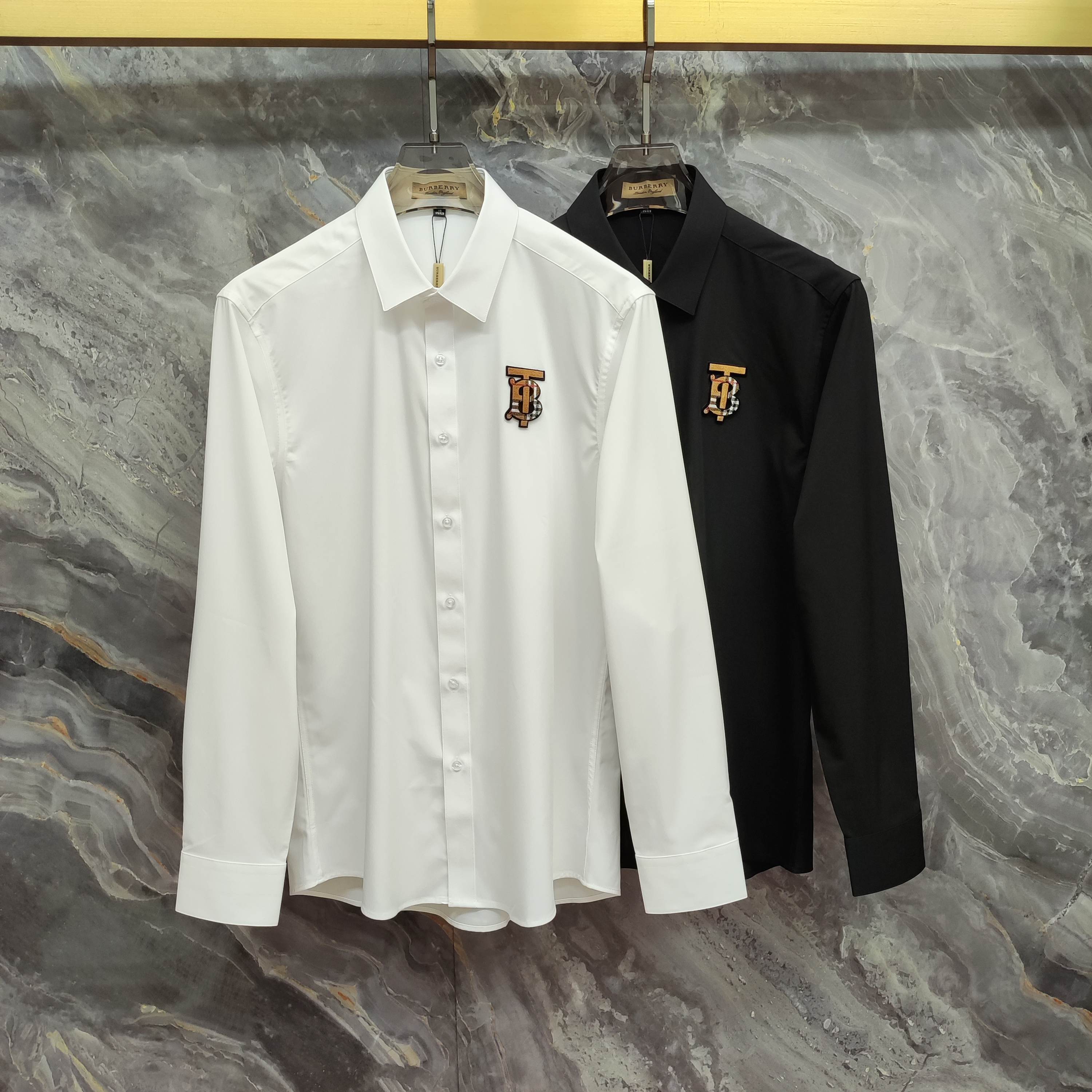   巴宝莉 BURBERRY  2025ss新款长袖 衬衫 衬衣，高端版本！专柜定制面料 透气舒适度高，