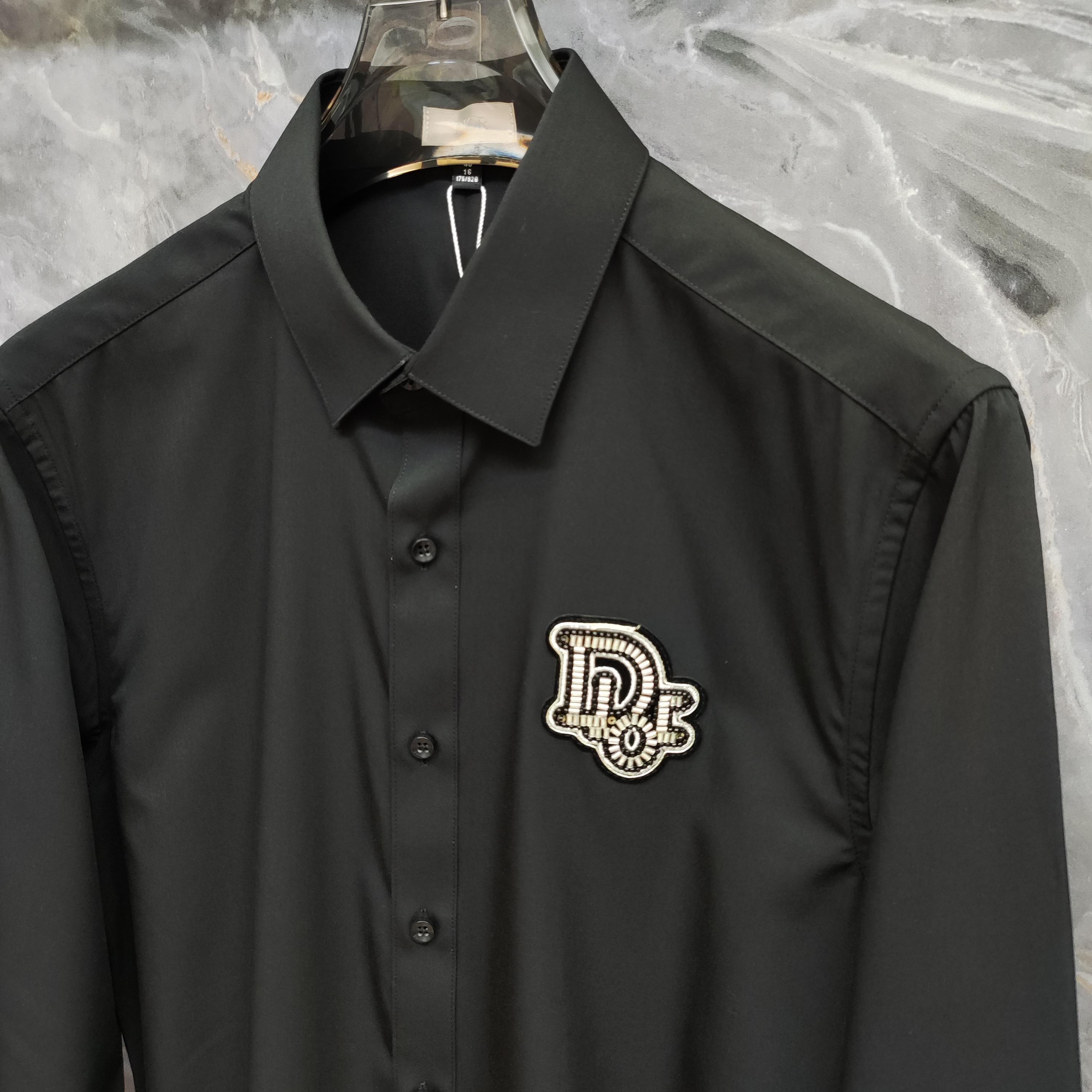  迪奥  DIOR  2025ss新款长袖 衬衫 衬衣，高端版本！专柜定制面料 透气舒适度高，细节无可