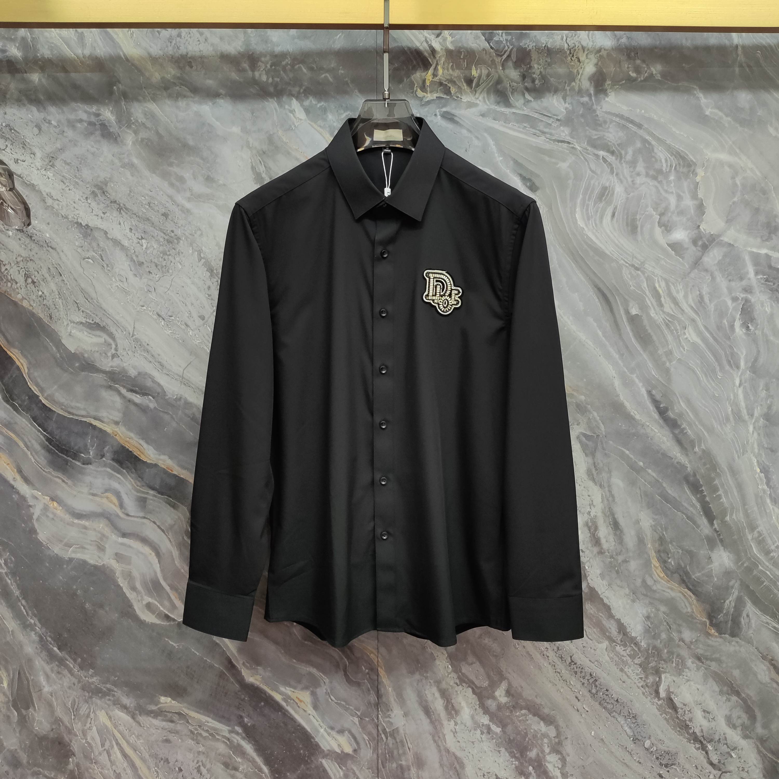   迪奥  DIOR  2025ss新款长袖 衬衫 衬衣，高端版本！专柜定制面料 透气舒适度高，细节无可
