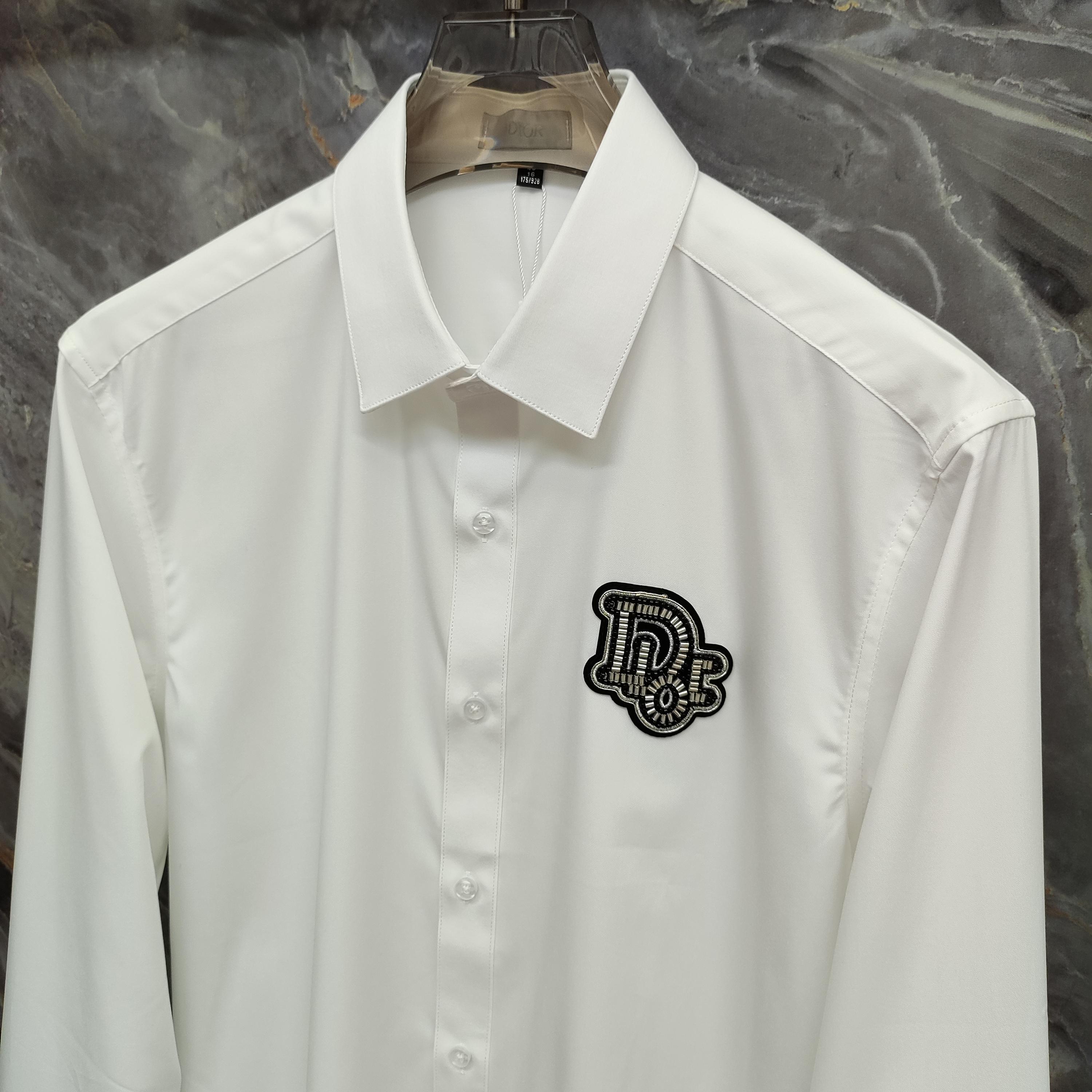   迪奥  DIOR  2025ss新款长袖 衬衫 衬衣，高端版本！专柜定制面料 透气舒适度高，细节无可