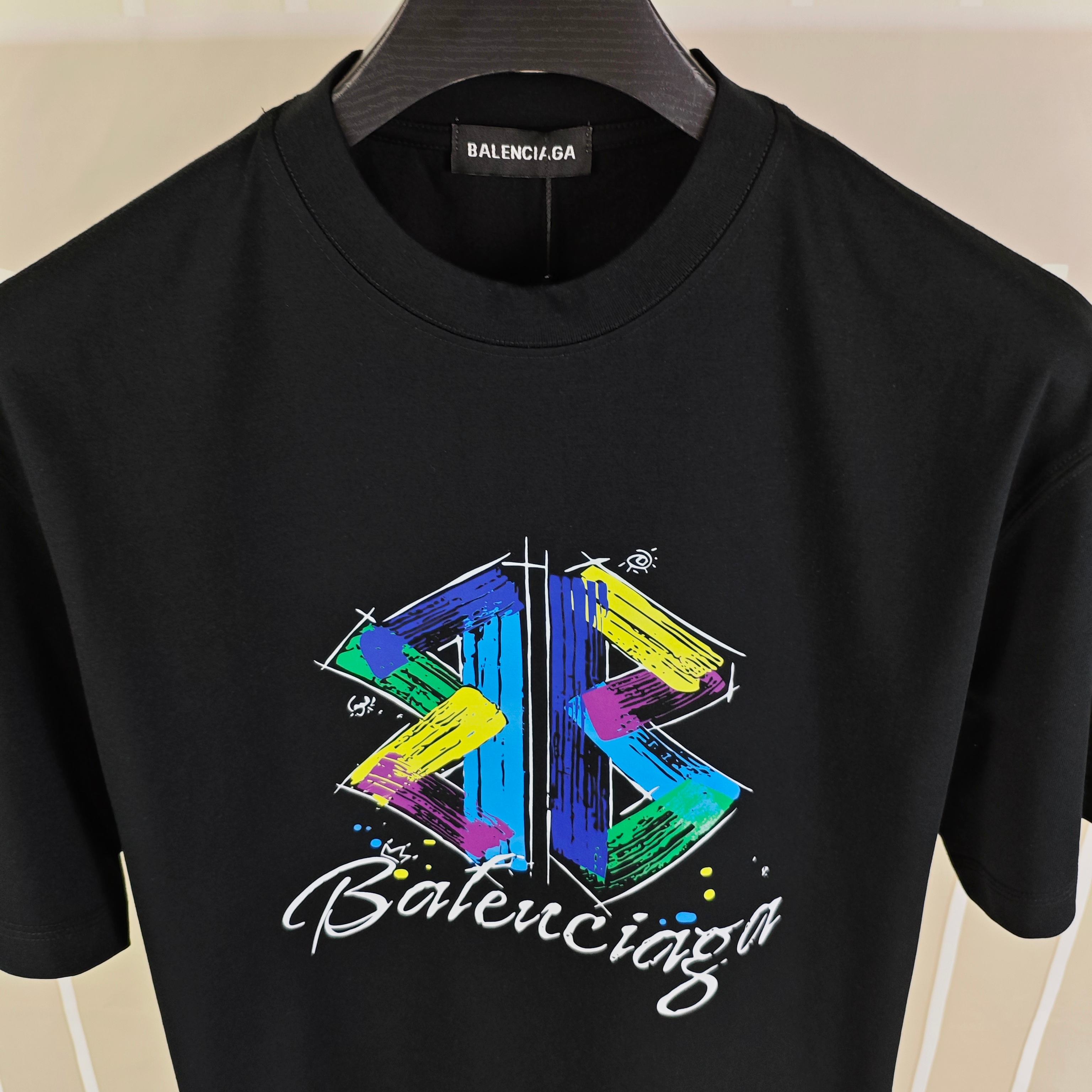 Bal*nciaga 巴黎世家2026春夏新款原单男士圆领短袖T恤 专柜同步售卖 ✨✨高端品质 高版本 