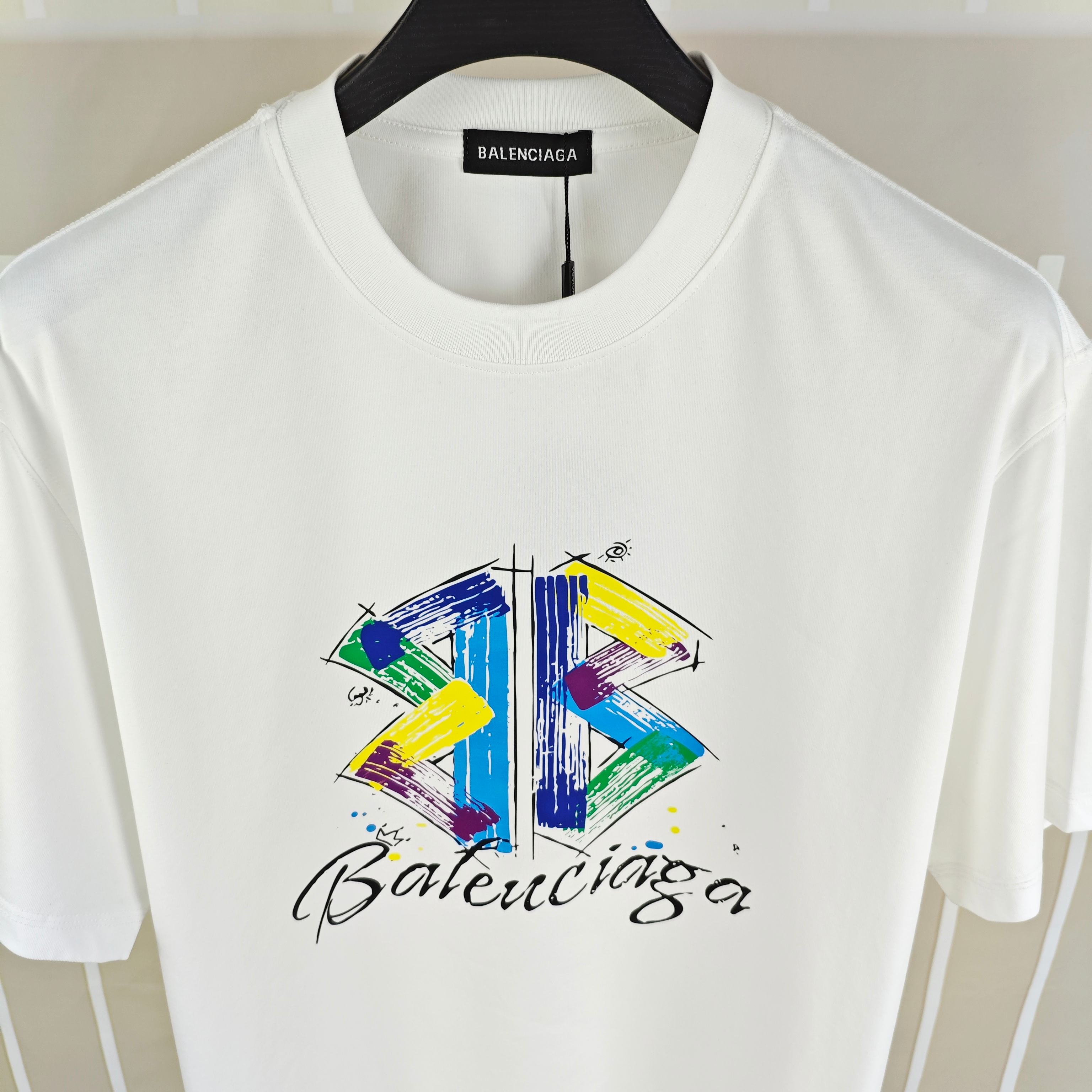 Bal*nciaga 巴黎世家2026春夏新款原单男士圆领短袖T恤 专柜同步售卖 ✨✨高端品质 高版本 