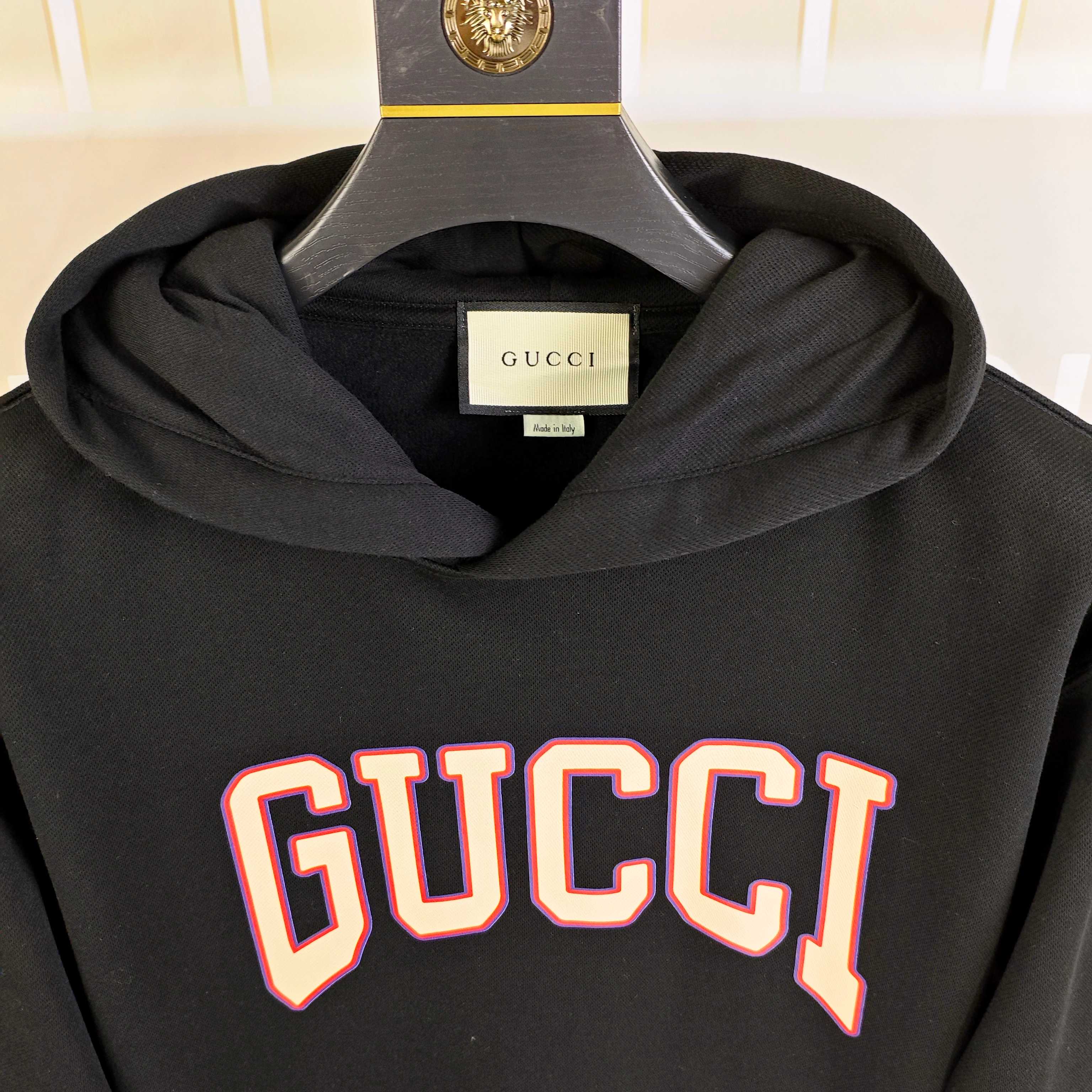 G*cci 古齐秋冬新款原单男士加绒加厚连帽卫衣 官网款 时尚百搭爆款⚠️OS宽松偏大版型⚠️✨✨狠货 