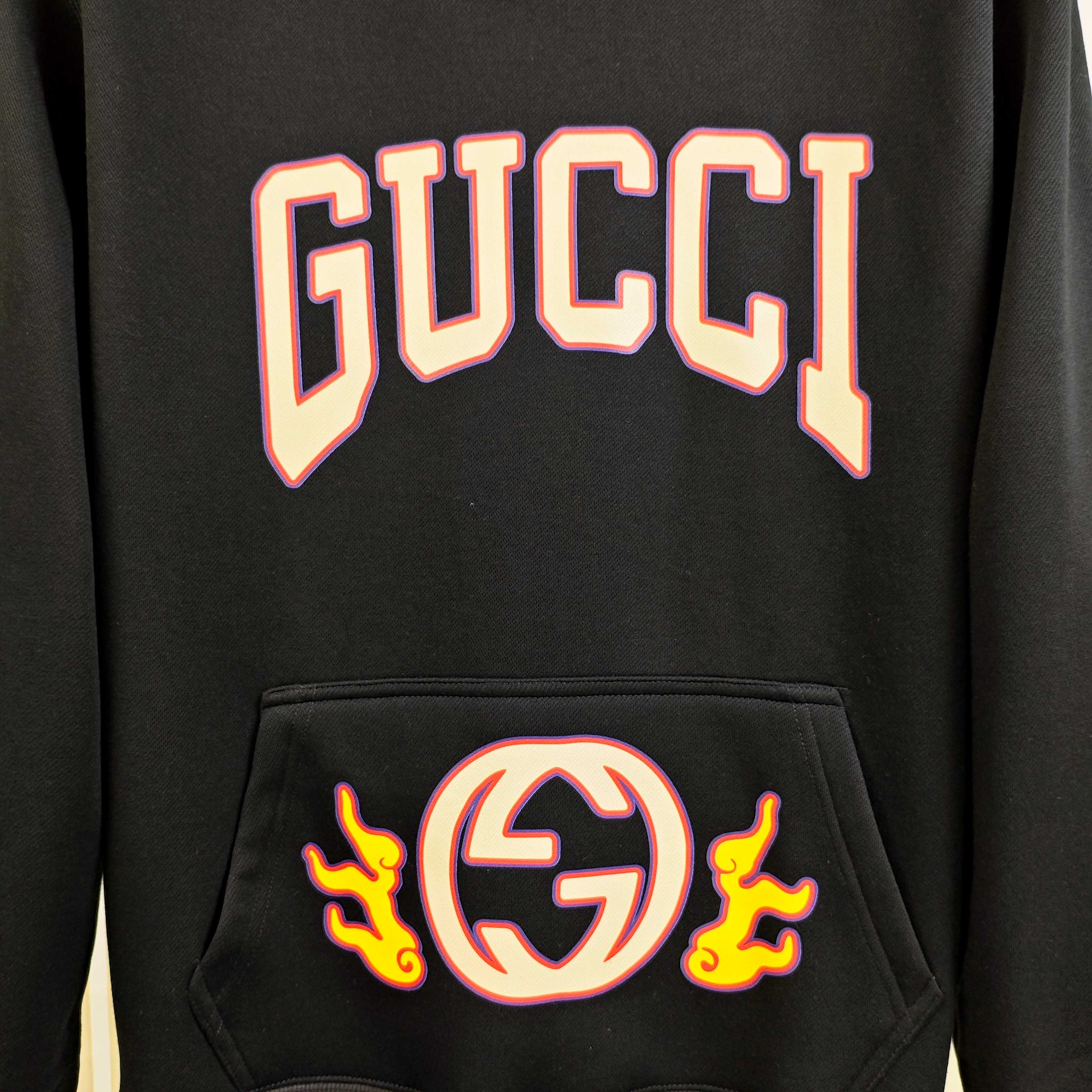 G*cci 古齐秋冬新款原单男士加绒加厚连帽卫衣 官网款 时尚百搭爆款⚠️OS宽松偏大版型⚠️✨✨狠货 