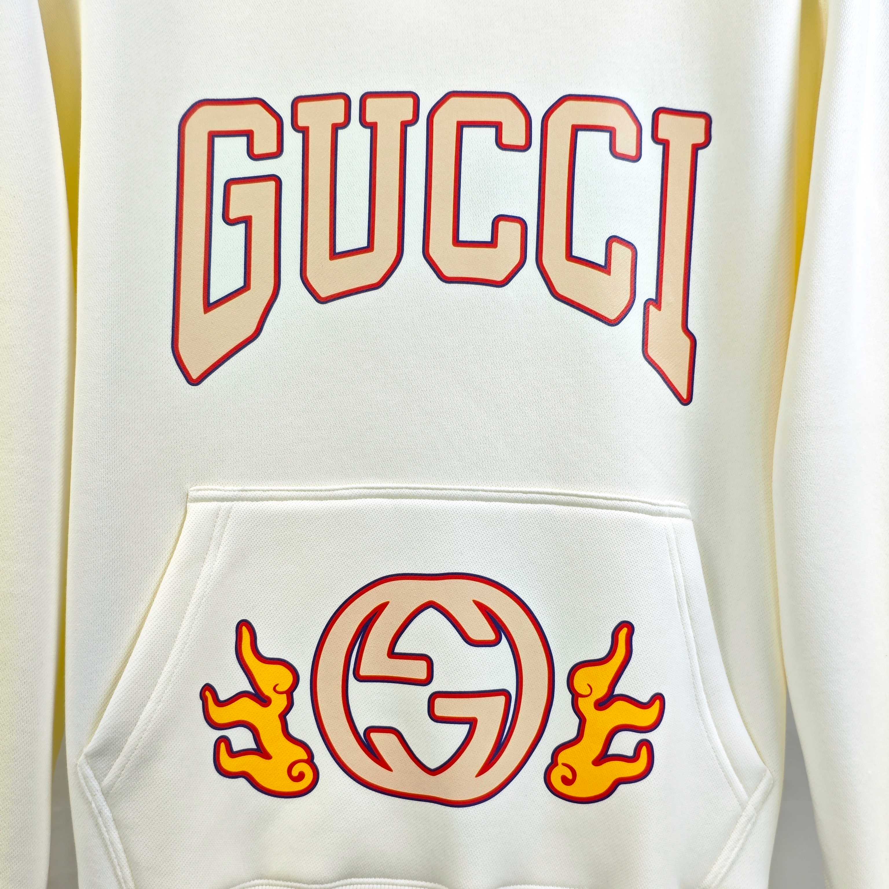 G*cci 古齐秋冬新款原单男士加绒加厚连帽卫衣 官网款 时尚百搭爆款⚠️OS宽松偏大版型⚠️✨✨狠货 