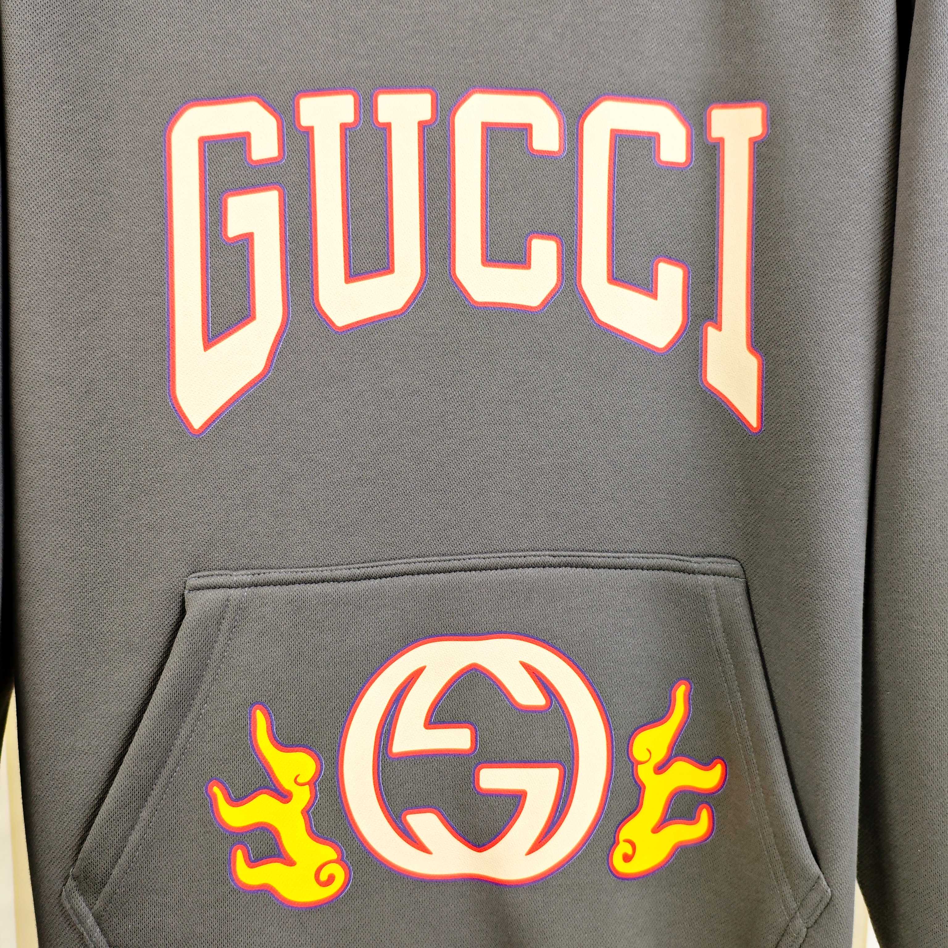 G*cci 古齐秋冬新款原单男士加绒加厚连帽卫衣 官网款 时尚百搭爆款⚠️OS宽松偏大版型⚠️✨✨狠货 