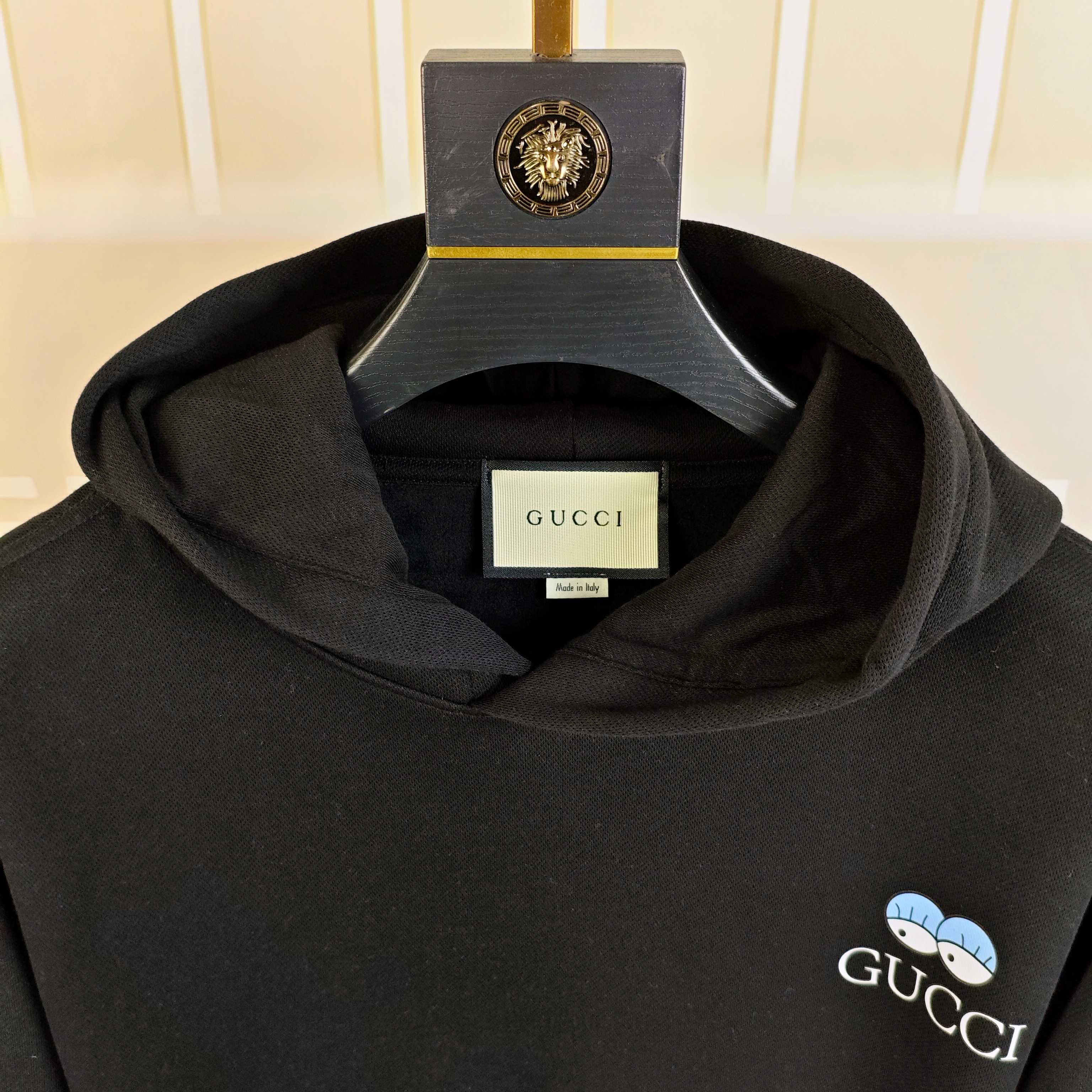 G*cci 古齐2025秋冬新款原单男士加绒加厚连帽卫衣 官网款 时尚百搭爆款⚠️OS宽松偏大版型⚠️✨