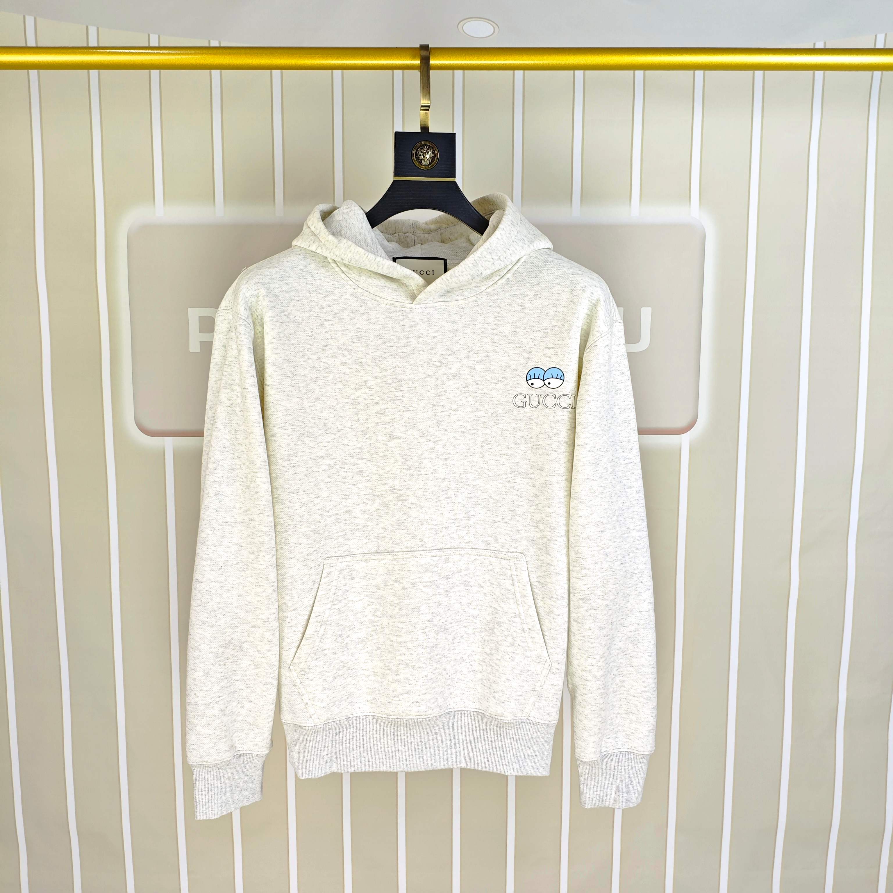 G*cci 古齐2025秋冬新款原单男士加绒加厚连帽卫衣 官网款 时尚百搭爆款⚠️OS宽松偏大版型⚠️✨