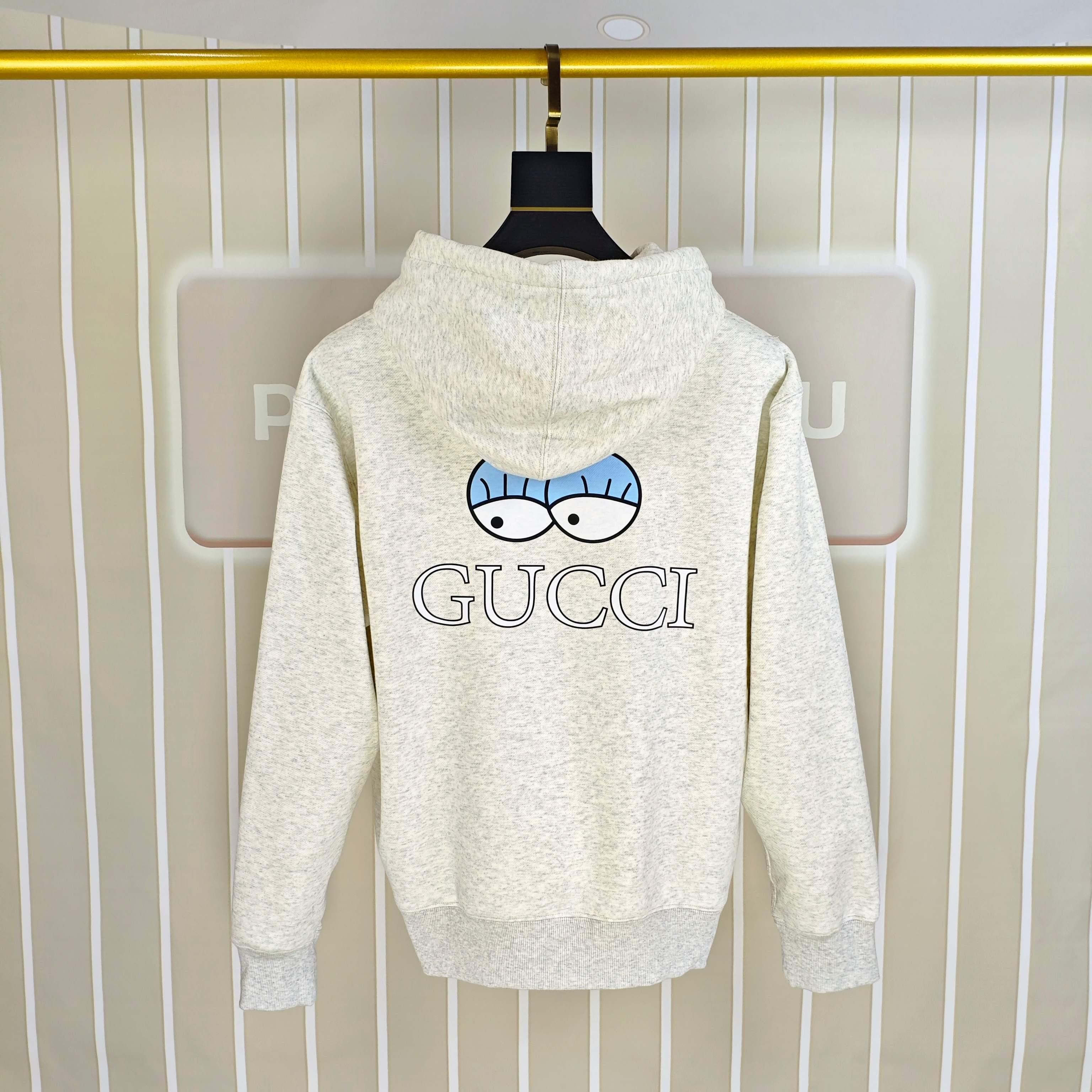 G*cci 古齐2025秋冬新款原单男士加绒加厚连帽卫衣 官网款 时尚百搭爆款⚠️OS宽松偏大版型⚠️✨