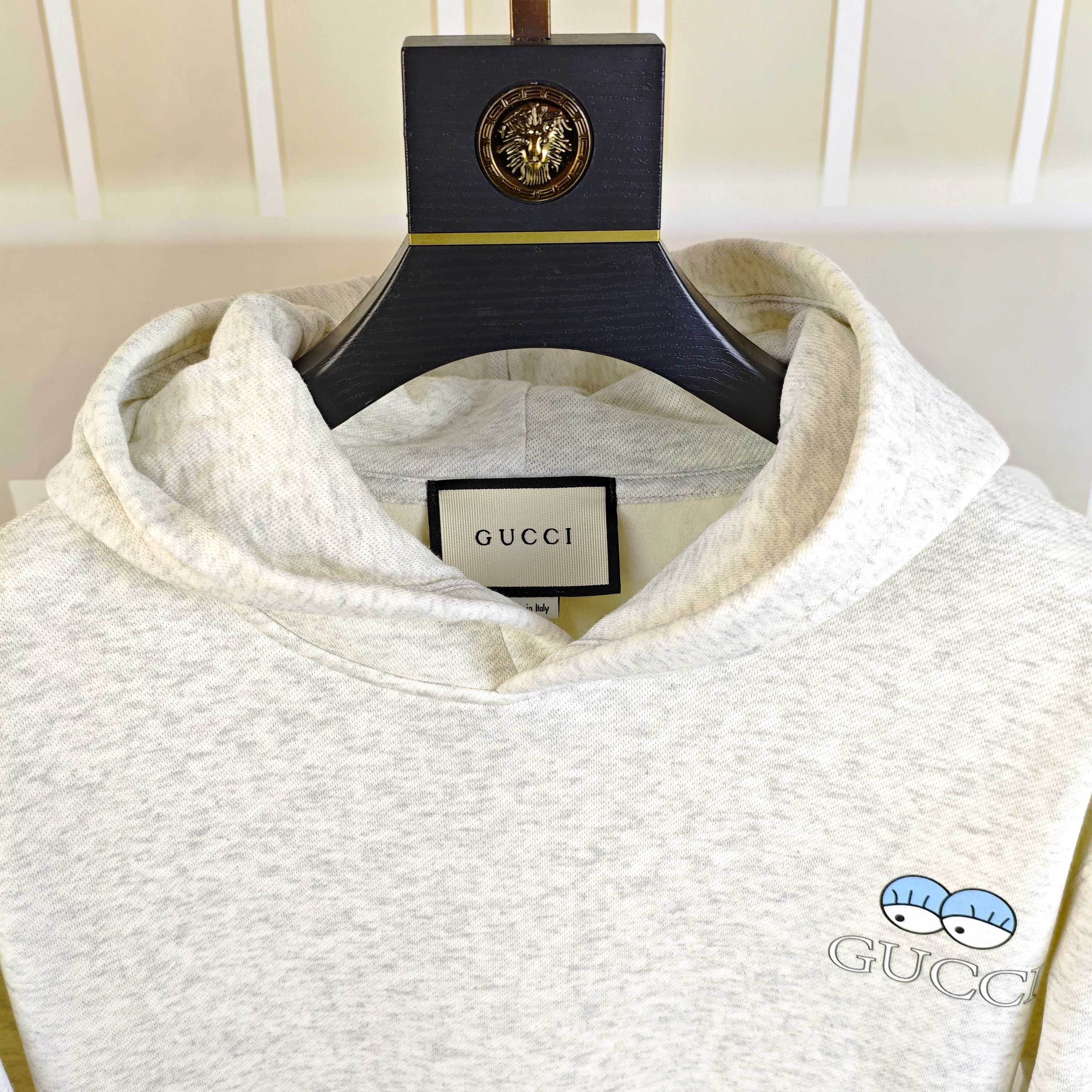 G*cci 古齐2025秋冬新款原单男士加绒加厚连帽卫衣 官网款 时尚百搭爆款⚠️OS宽松偏大版型⚠️✨