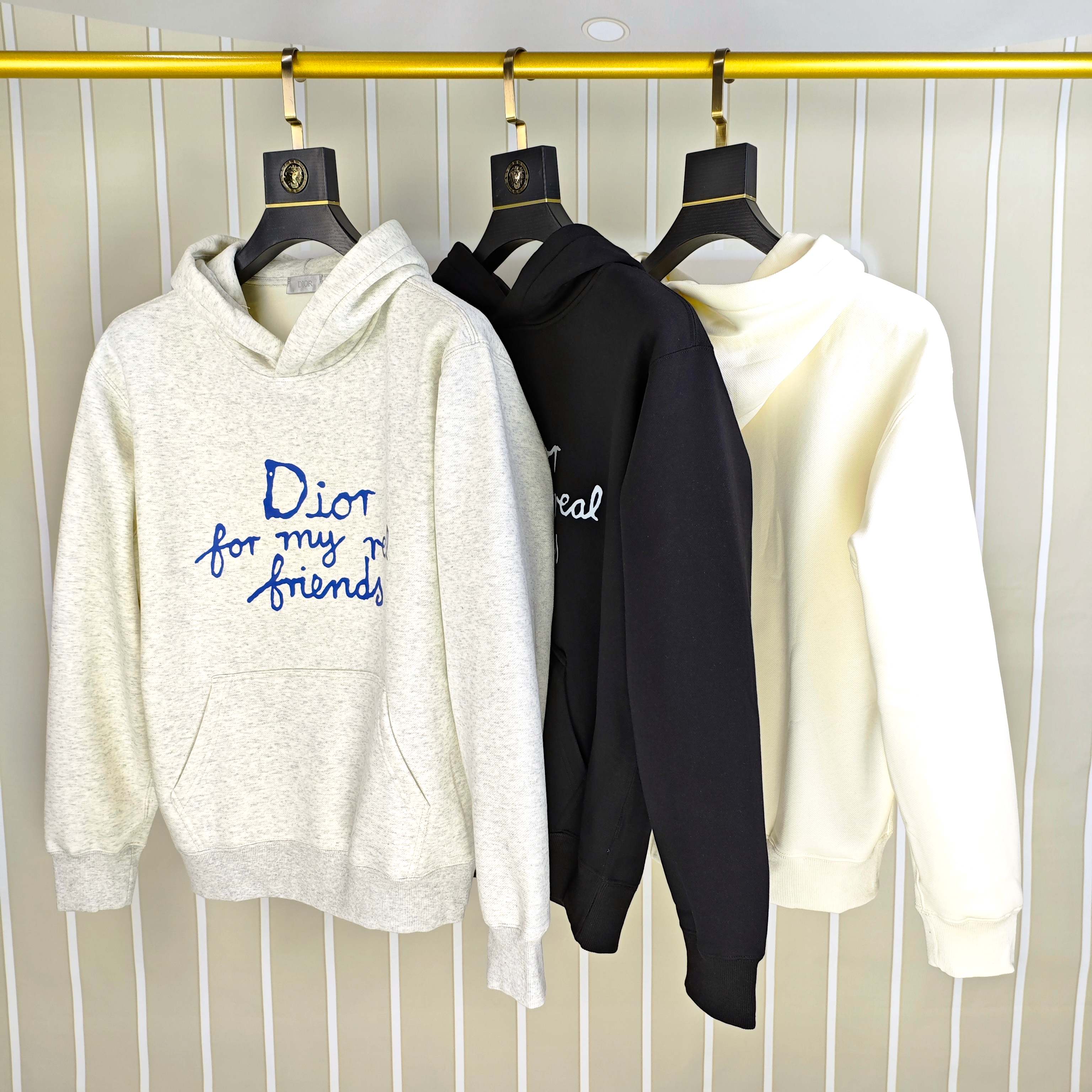 D*or 迪奥2025秋冬新款原单男士加绒加厚连帽卫衣 官网款 时尚百搭爆款⚠️OS宽松偏大版型⚠️✨✨