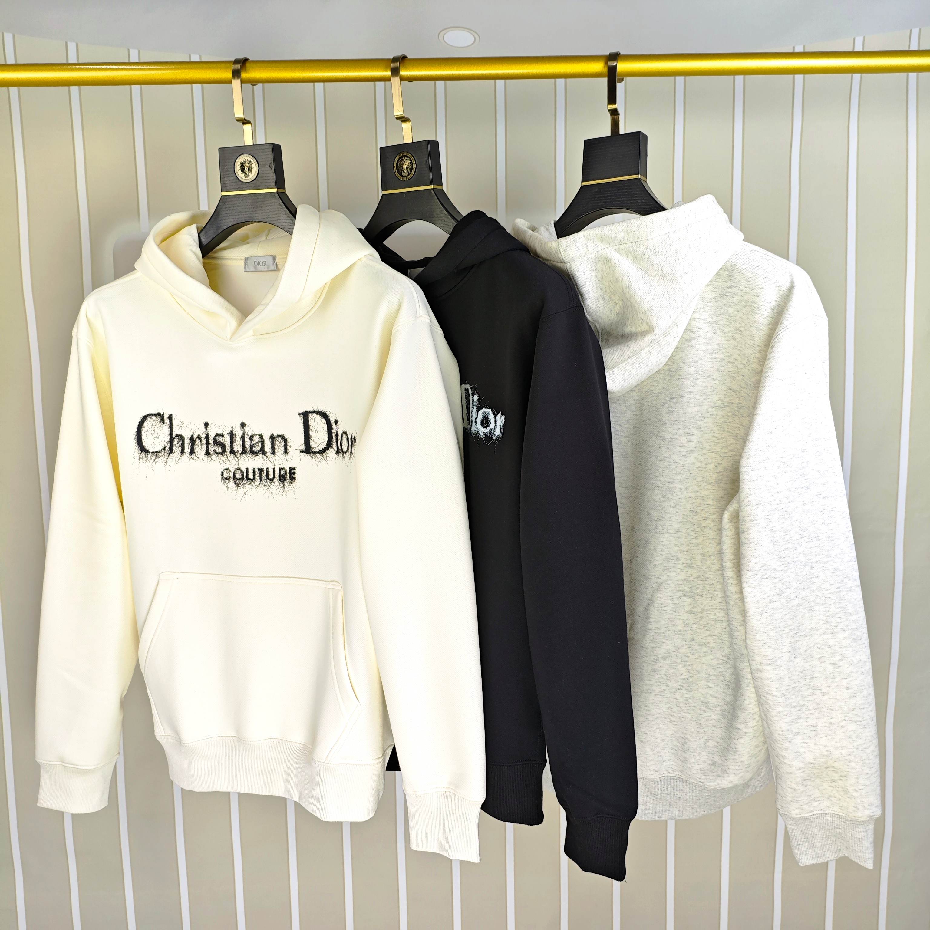 D*or 迪奥2025秋冬新款原单男士加绒加厚连帽卫衣 官网款 时尚百搭爆款⚠️OS宽松偏大版型⚠️✨✨