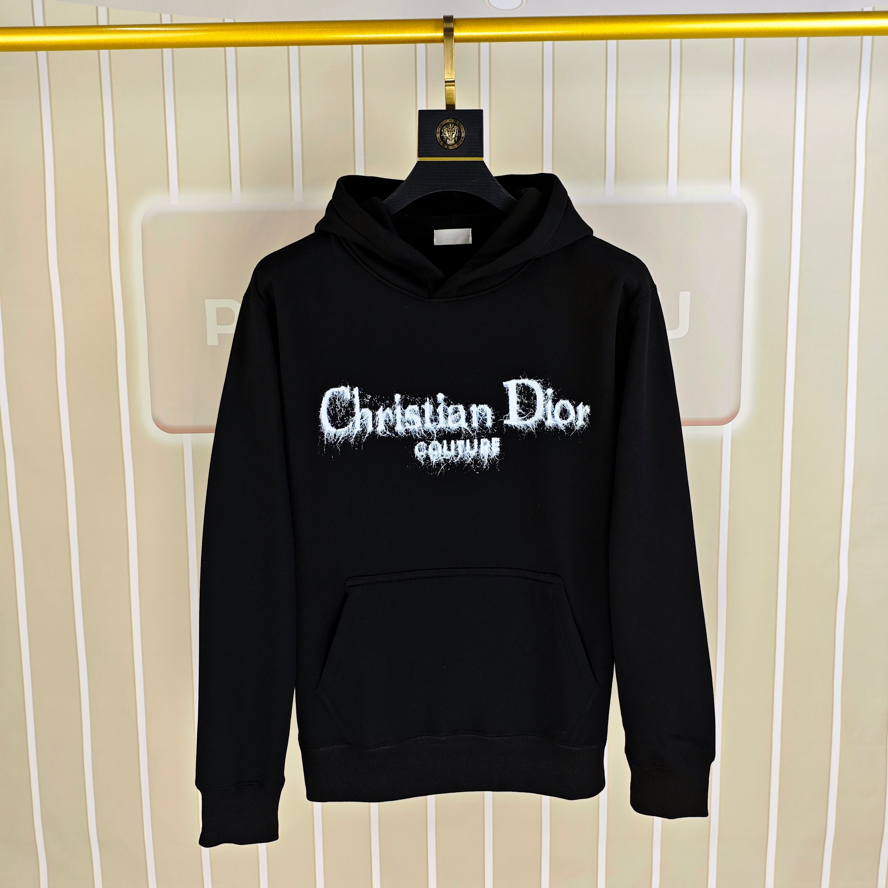 D*or 迪奥2025秋冬新款原单男士加绒加厚连帽卫衣 官网款 时尚百搭爆款⚠️OS宽松偏大版型⚠️✨✨