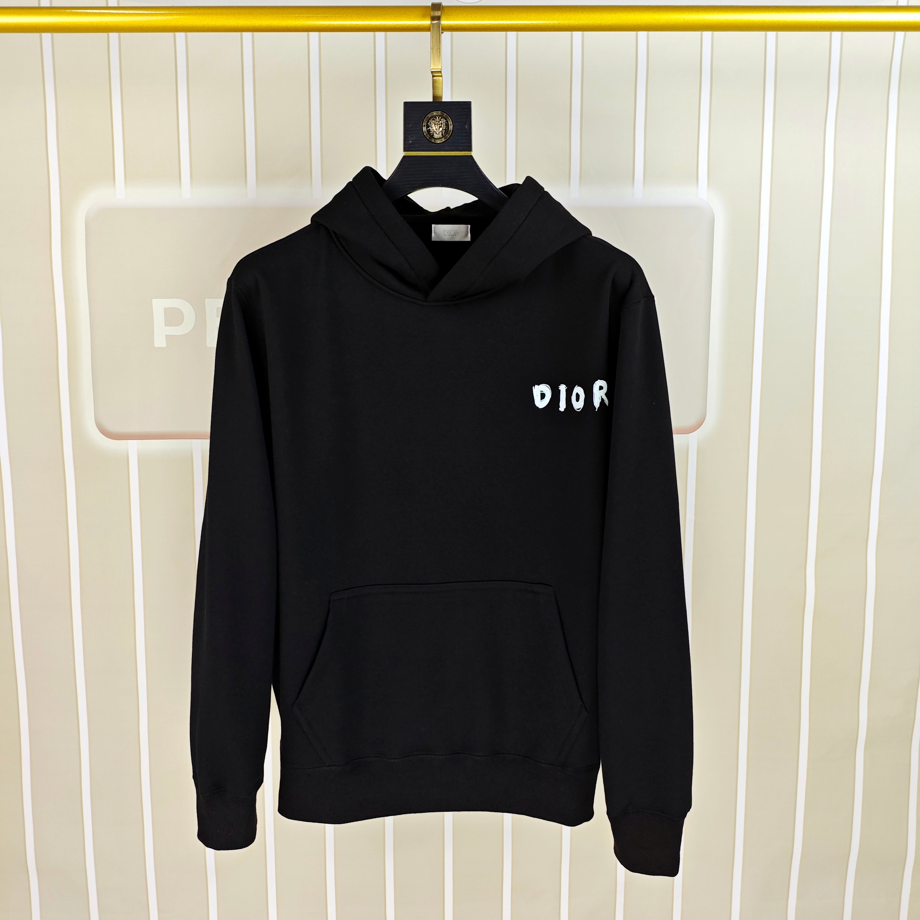 D*or 迪奥秋冬新款原单男士加绒加厚连帽卫衣 官网款 时尚百搭爆款⚠️OS宽松偏大版型⚠️✨✨狠货 高