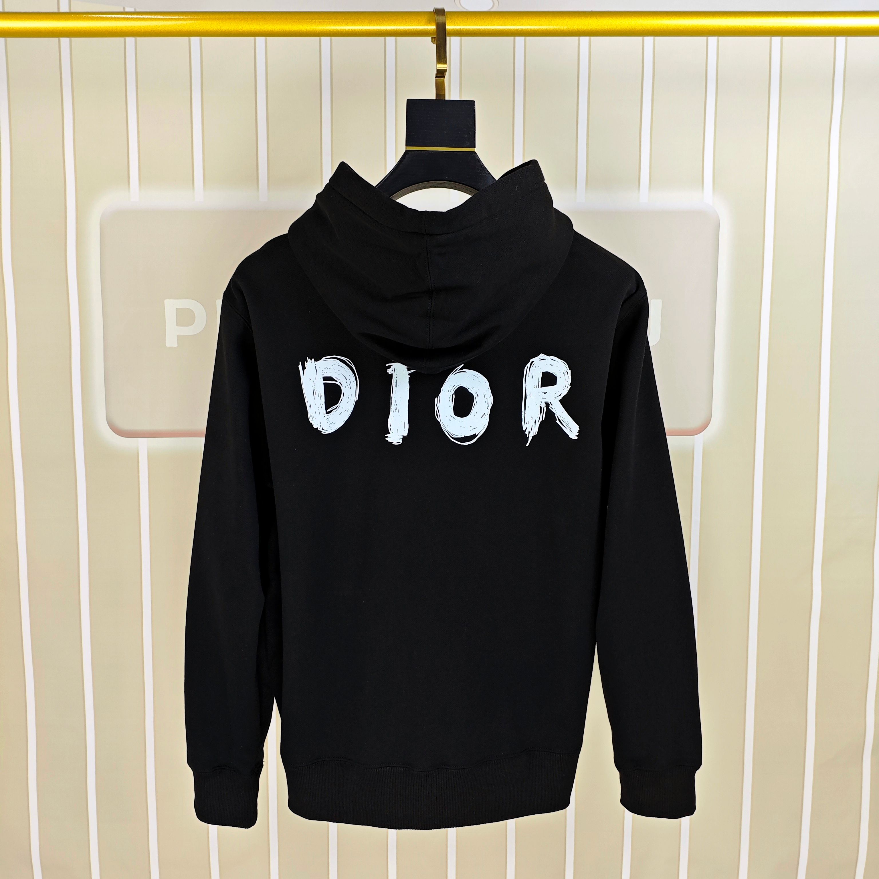 D*or 迪奥秋冬新款原单男士加绒加厚连帽卫衣 官网款 时尚百搭爆款⚠️OS宽松偏大版型⚠️✨✨狠货 高