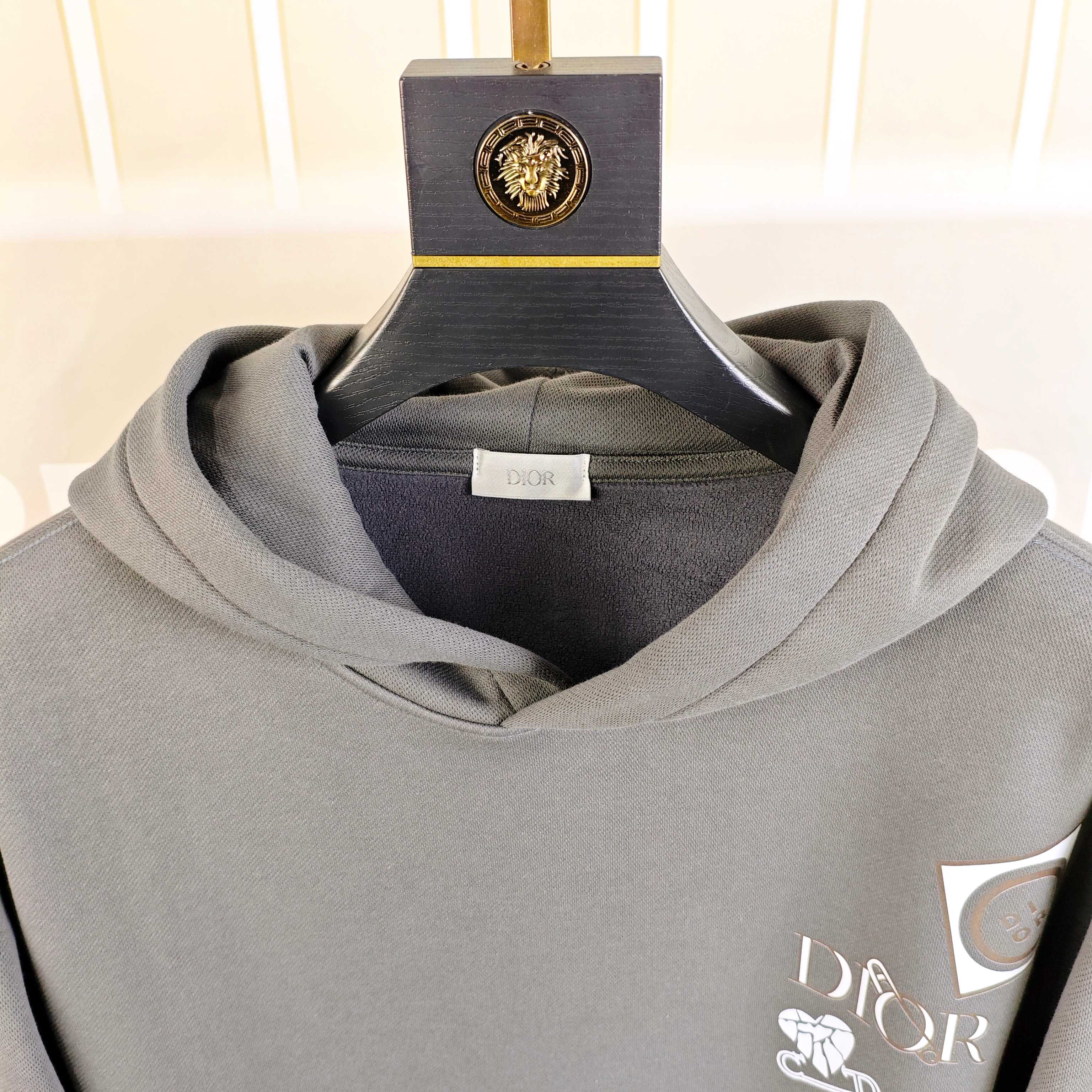 D*or 迪奥秋冬新款原单男士加绒加厚连帽卫衣 官网款 时尚百搭爆款⚠️OS宽松偏大版型⚠️✨✨狠货 高