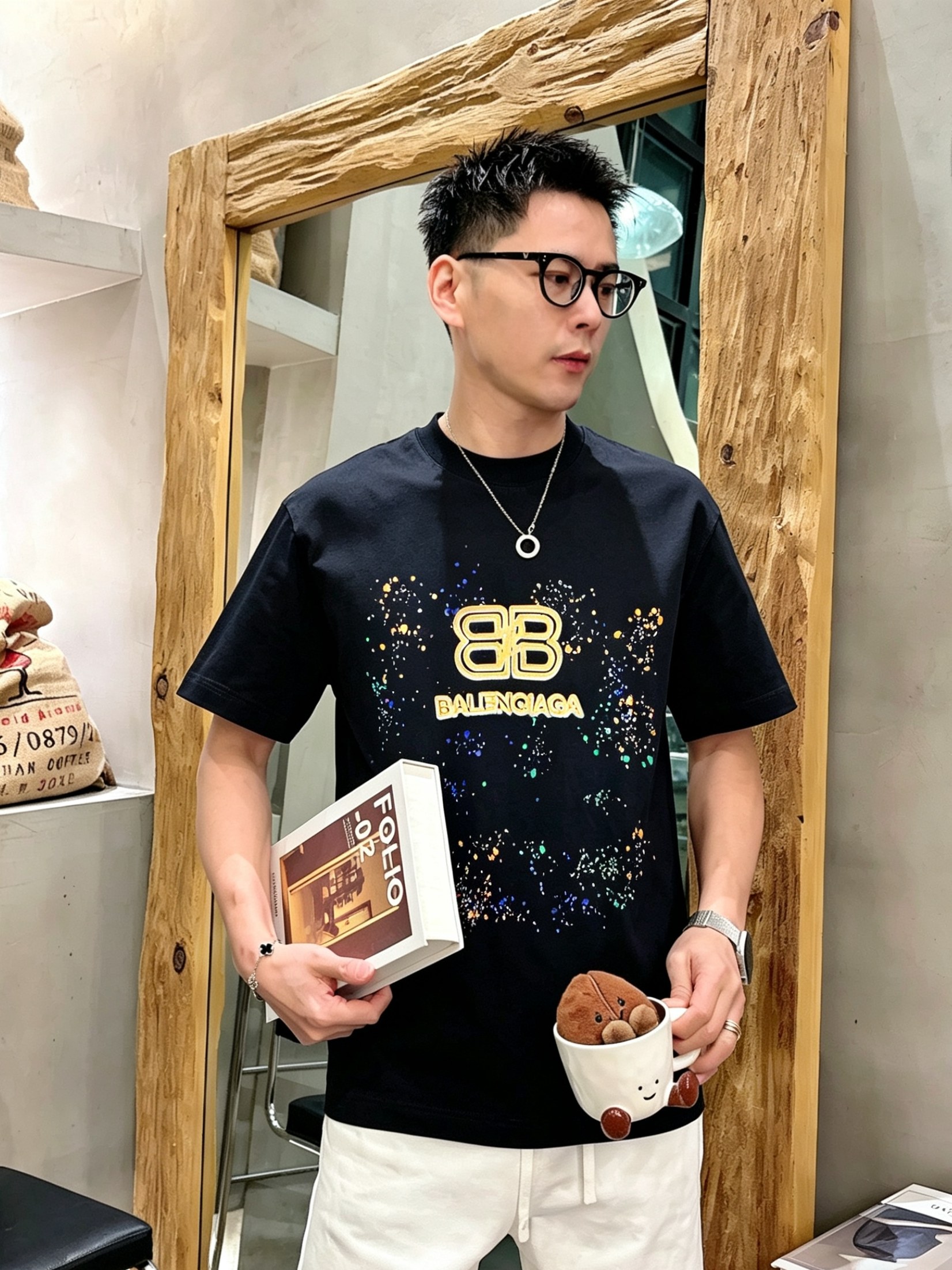 Bal*nciaga 巴黎世家2026春夏新款原单男士圆领短袖T恤 专柜同步售卖 ✨✨高端品质 高版本 