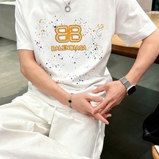Bal*nciaga 巴黎世家2026春夏新款原单男士圆领短袖T恤 专柜同步售卖 ✨✨高端品质 高版本 Bal*nciaga 巴黎世家2026春夏新款原单男士圆领短袖T恤 专柜同步售卖 ✨✨高端品质 高版本