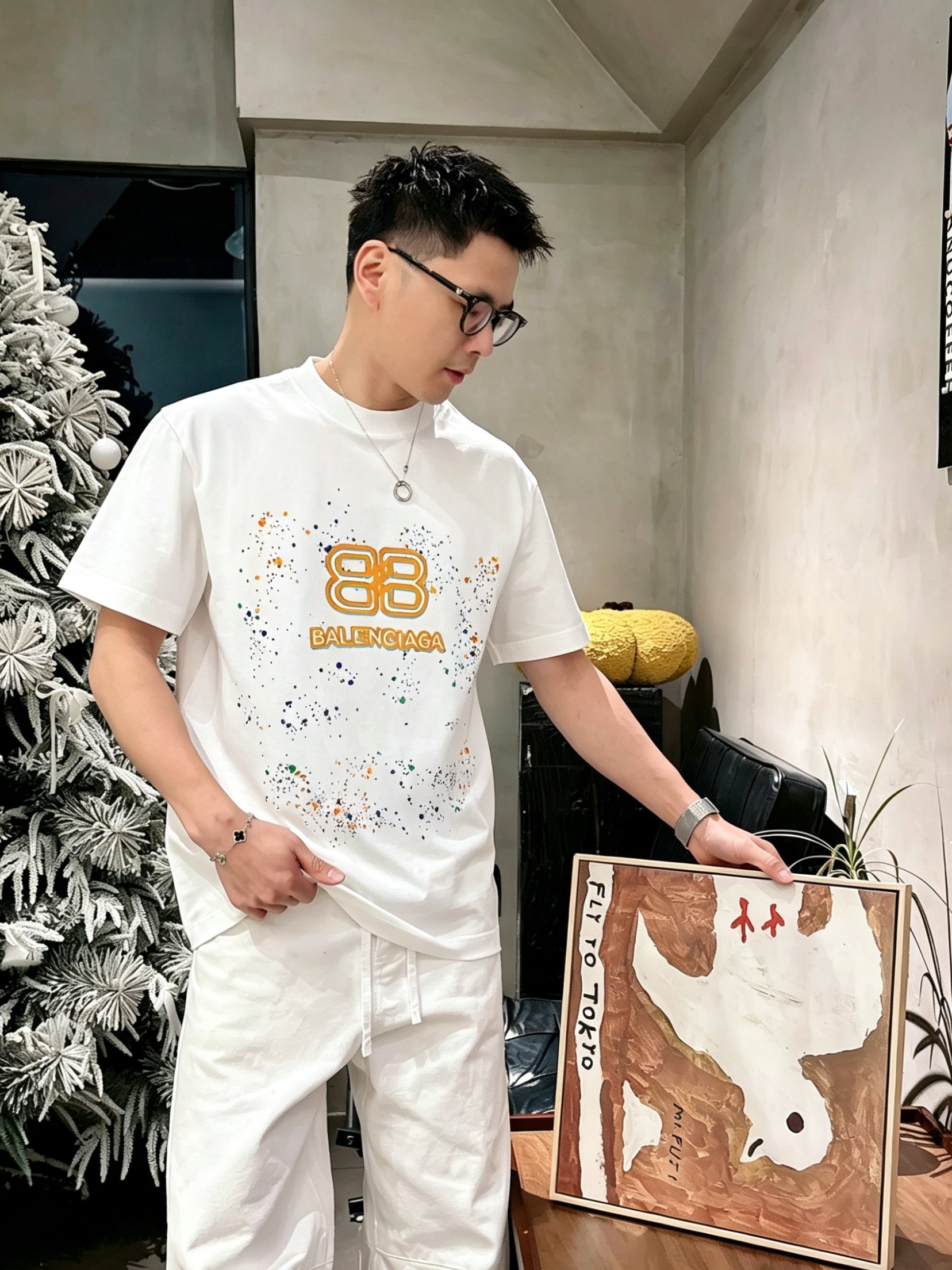 Bal*nciaga 巴黎世家2026春夏新款原单男士圆领短袖T恤 专柜同步售卖 ✨✨高端品质 高版本 