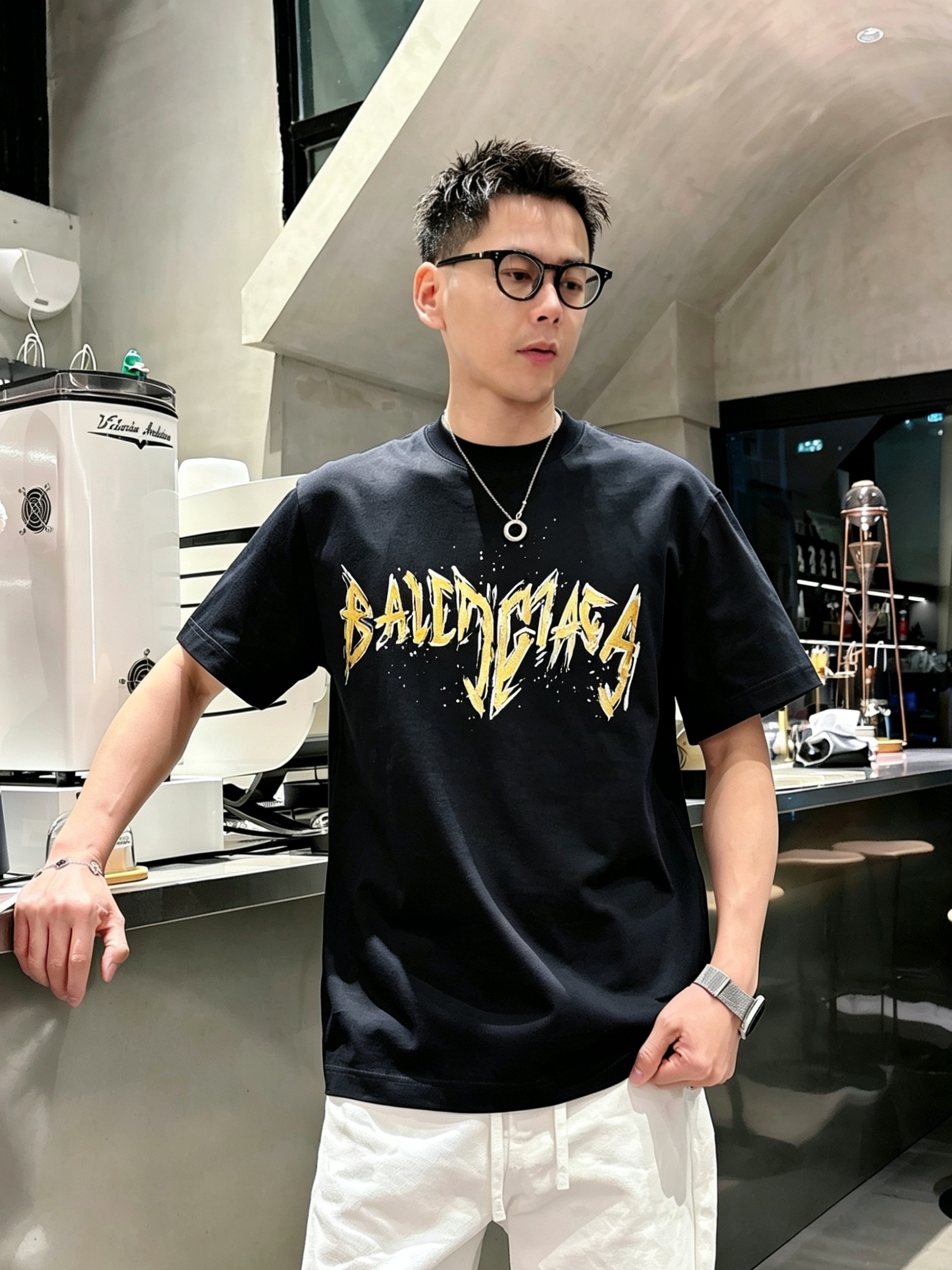 Bal*nciaga 巴黎世家2026春夏新款原单男士圆领短袖T恤 专柜同步售卖 ✨✨高端品质 高版本 